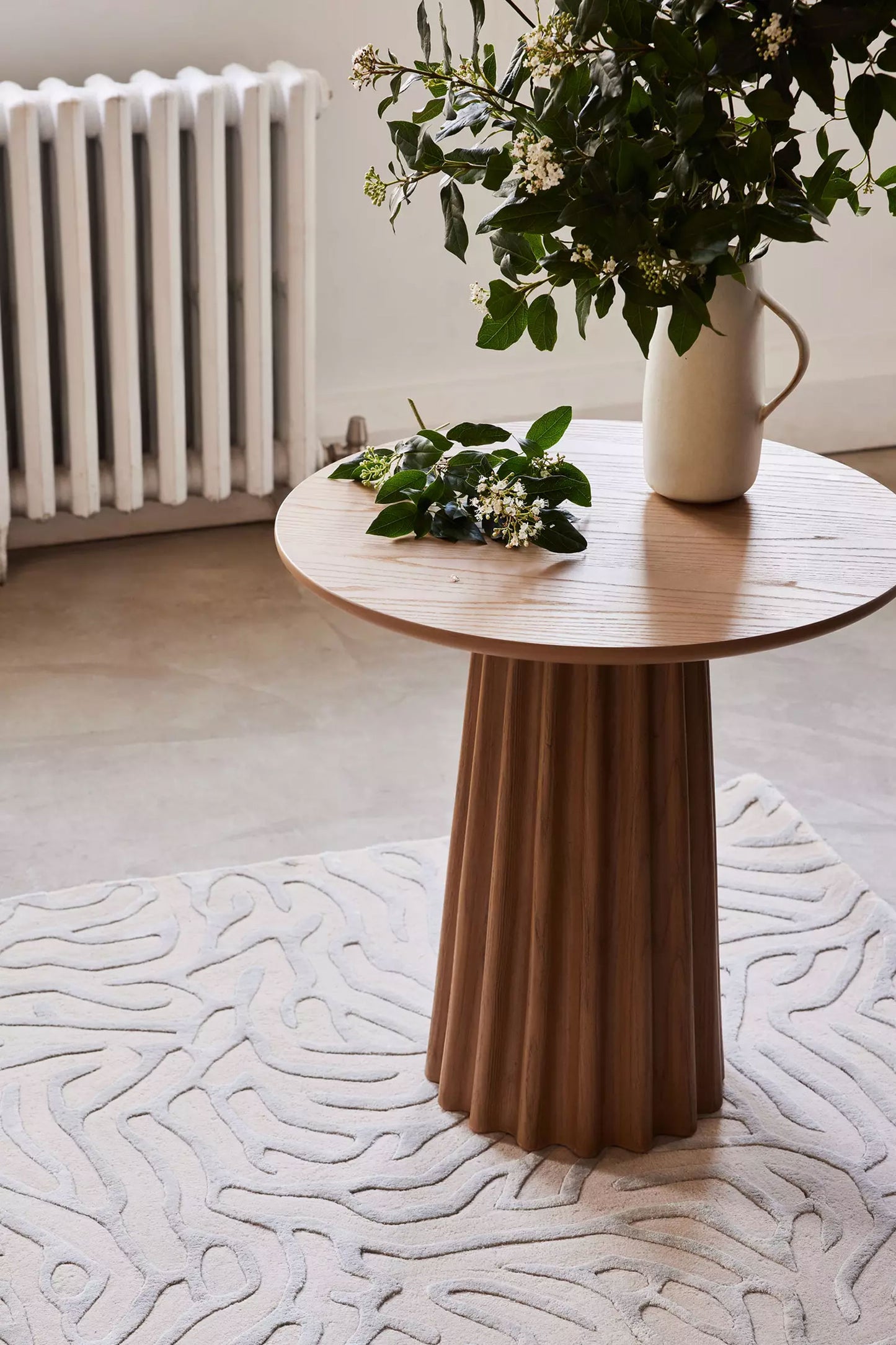 Maja Ash Wood Round Side Table