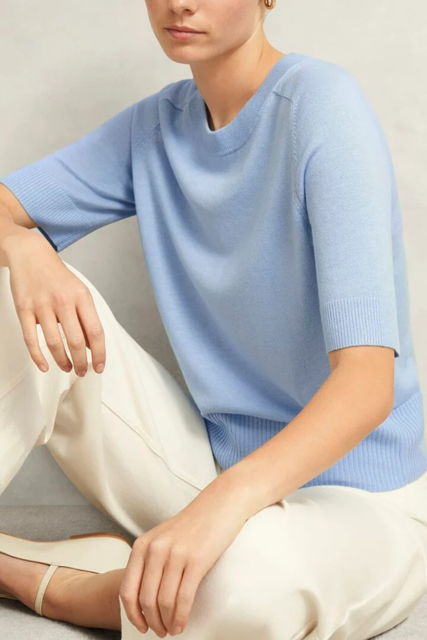 Leena Knitted Top with Wool