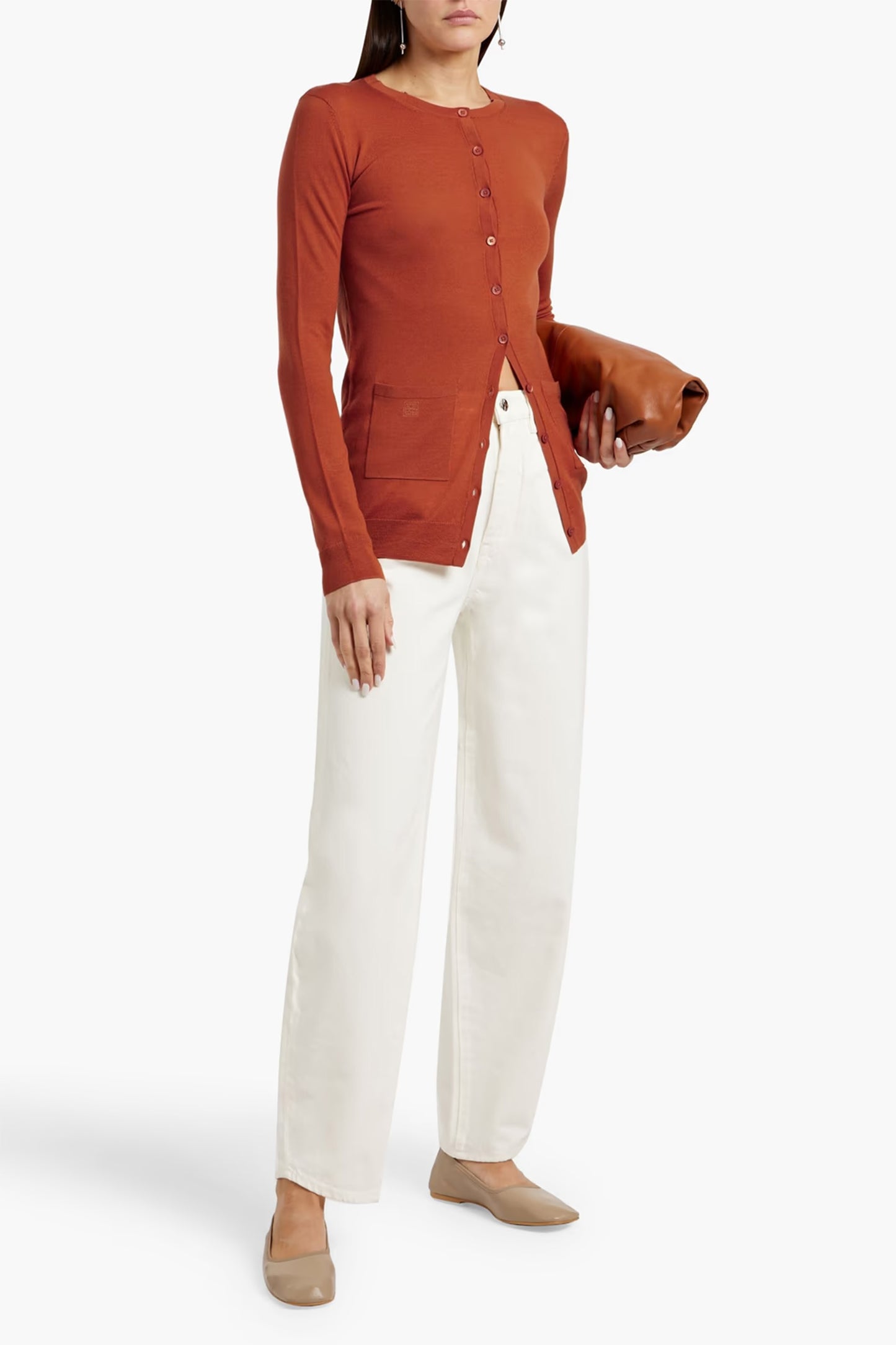 High-Rise Barrel-Leg Jeans