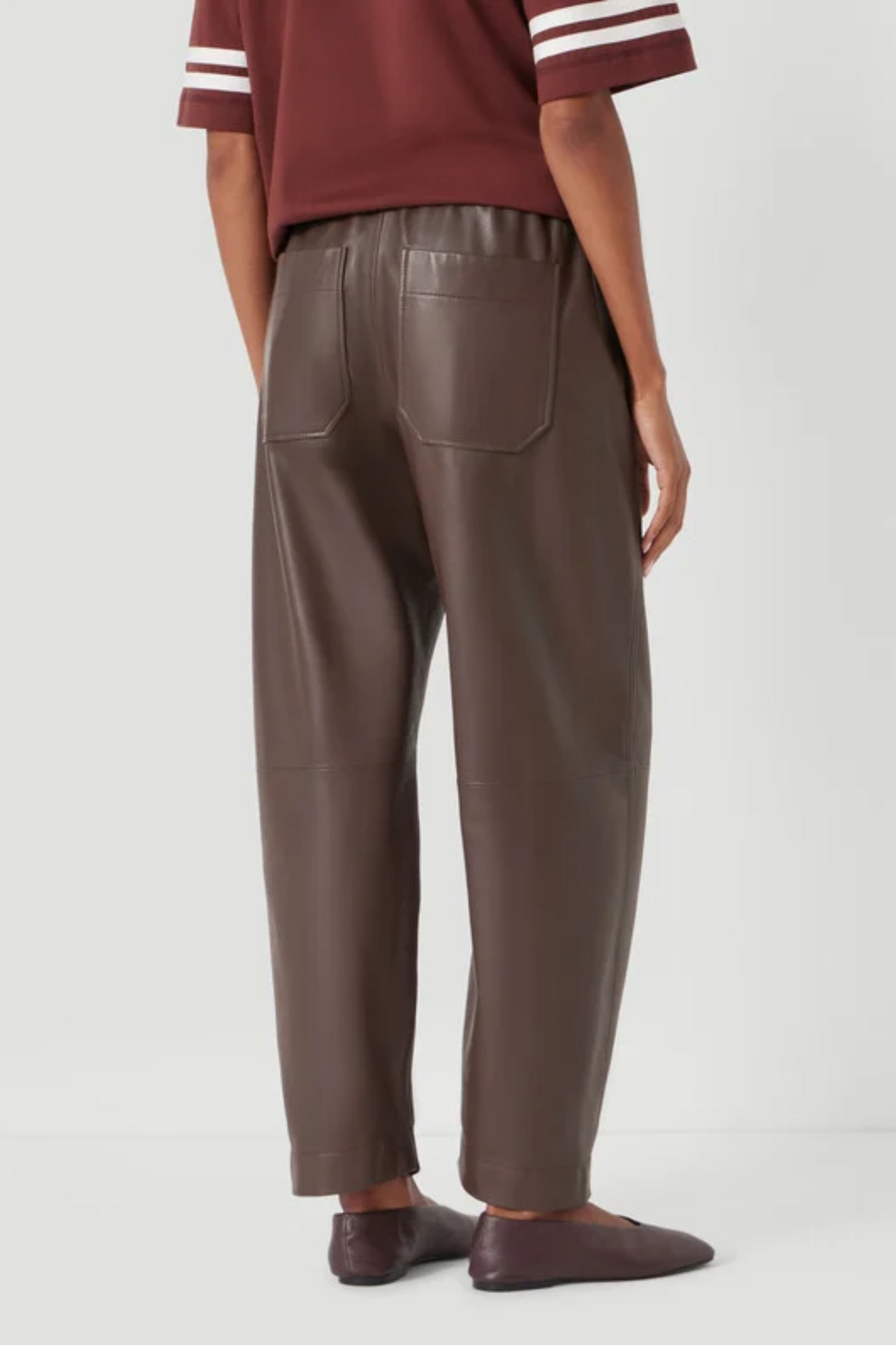 Leather Jack Barrel Trousers
