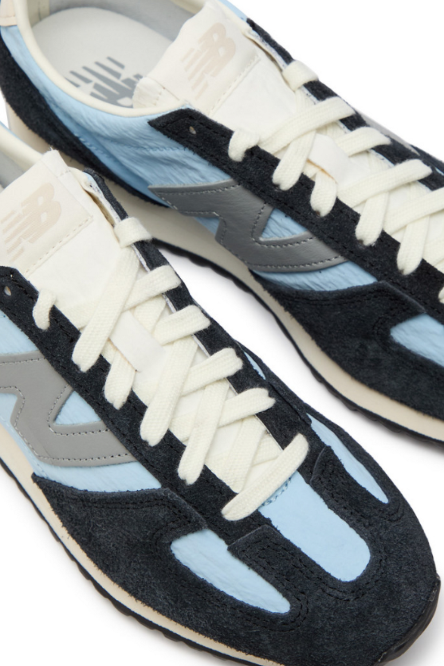 471 panelled brushed suede sneakers
