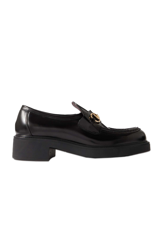 Horsebit-Embellished Leather Loafers