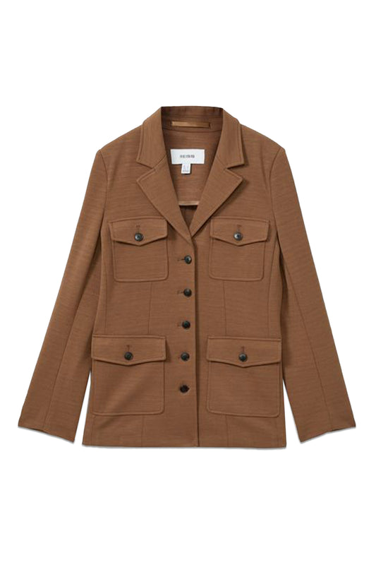 Ponte Button-Through Overshirt