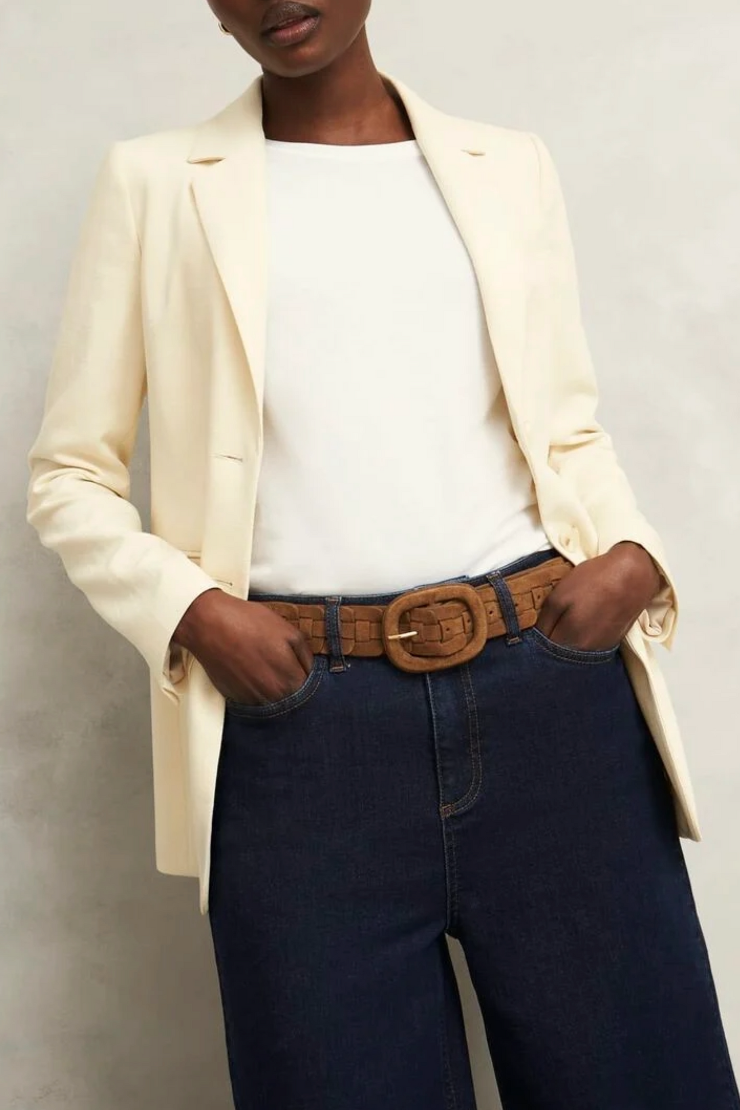 Abbie Suede Woven Belt