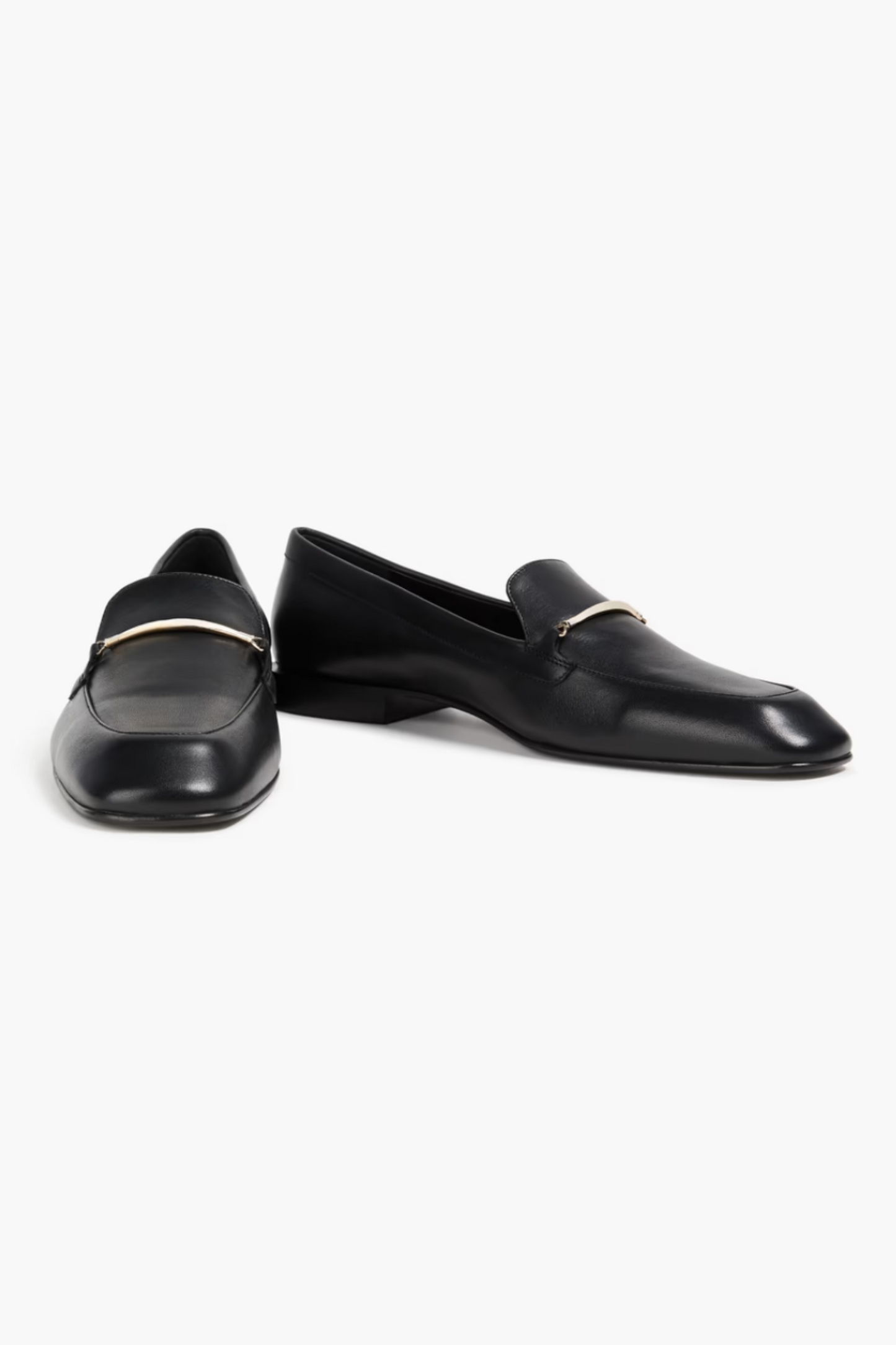 Embellished Leather Loafers