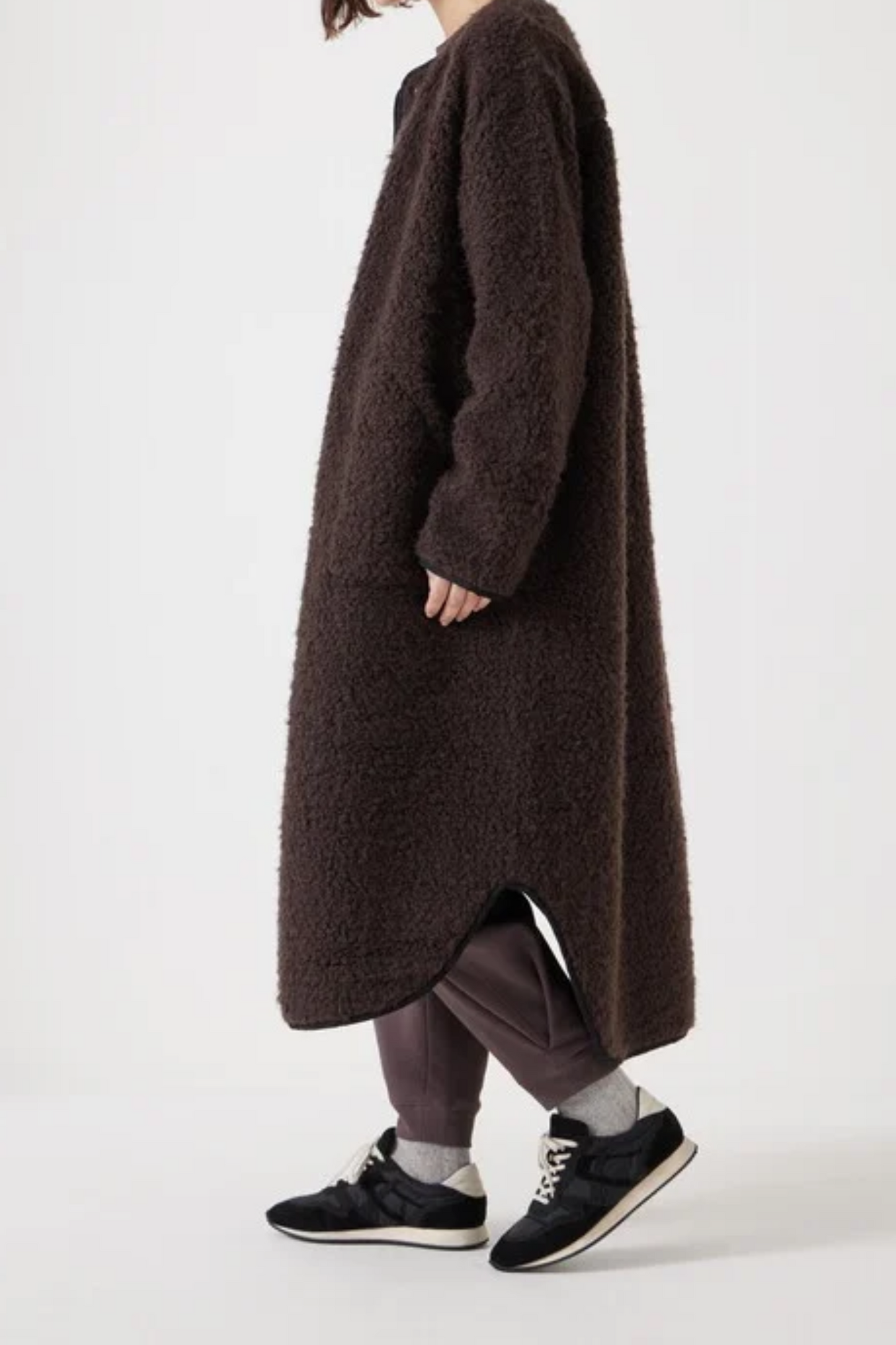 Longline Faux Fur Coat