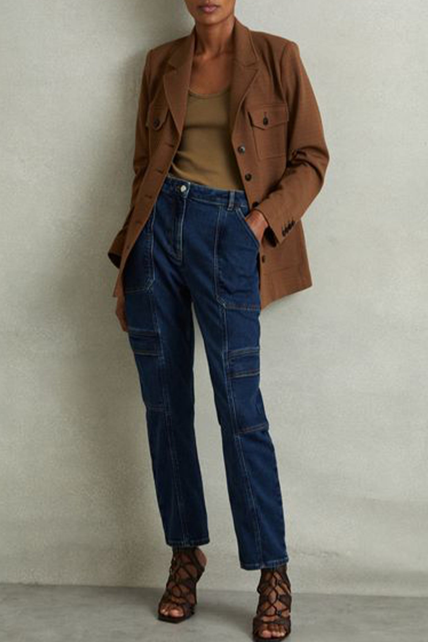 Ponte Button-Through Overshirt