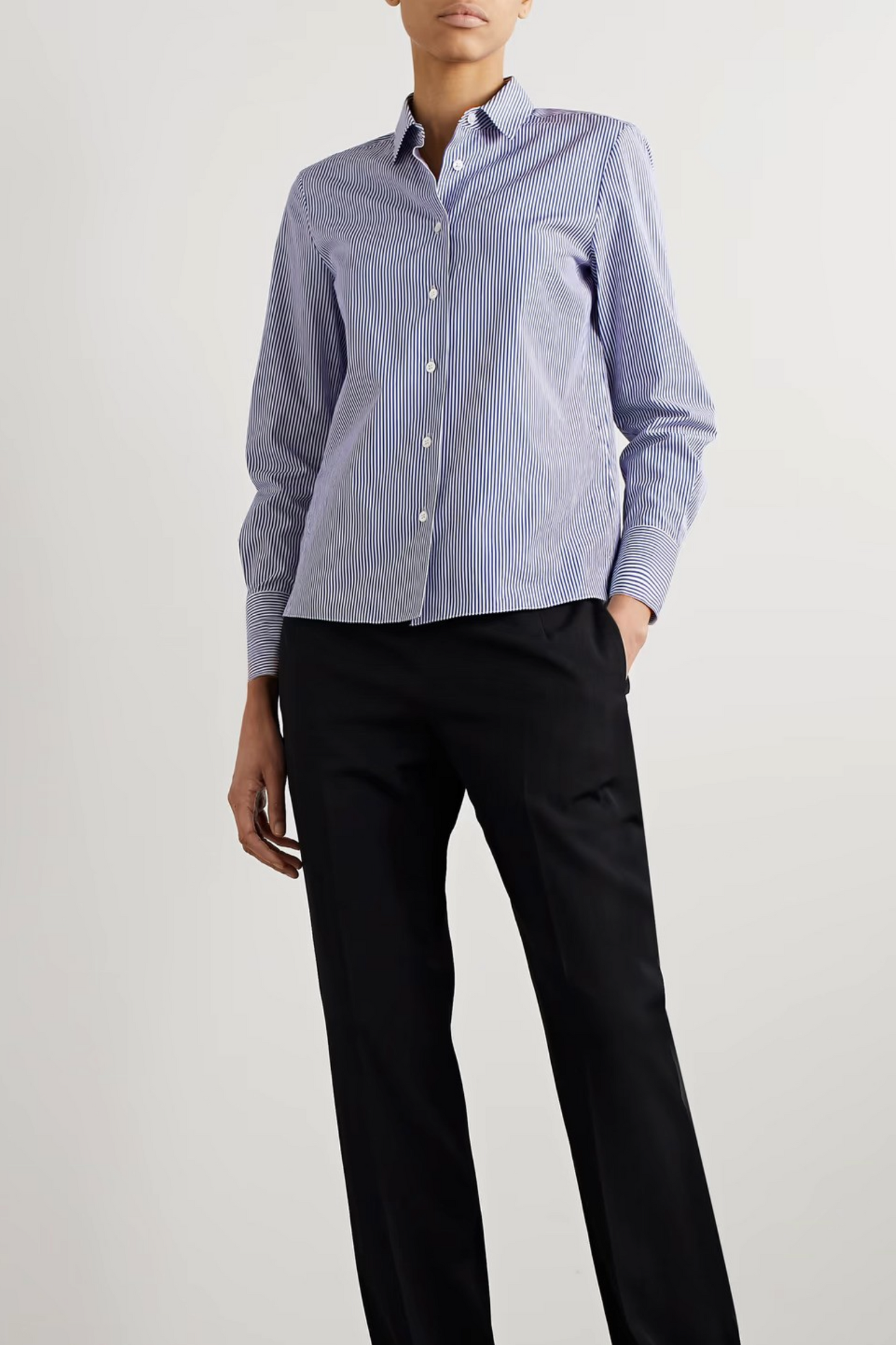 Sadie Striped Cotton-poplin Shirt