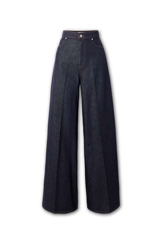 Carmine high-rise wide-leg jeans