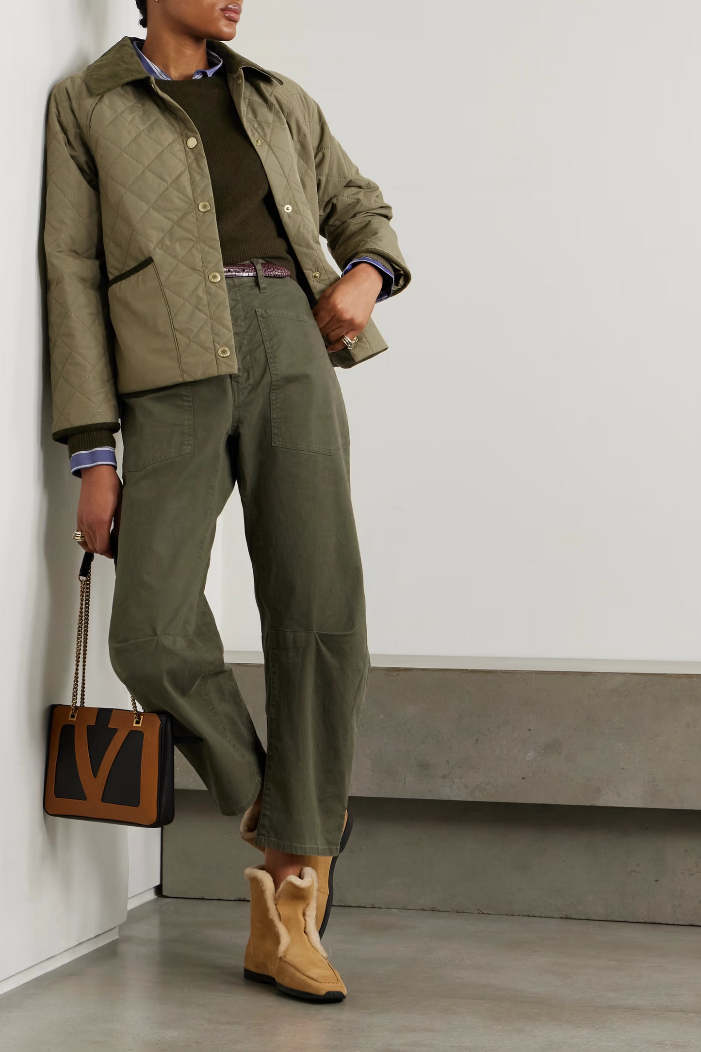 Anise Corduroy-trimmed Jacket