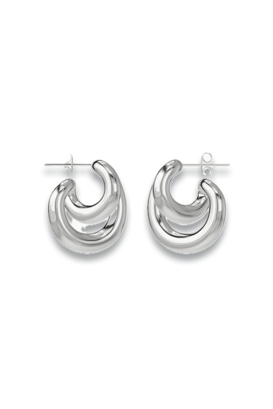 Initial Blow Earrings