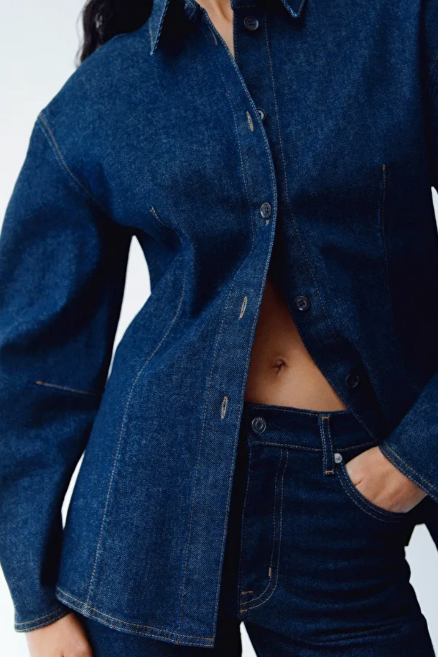 Fitted Denim Shirt