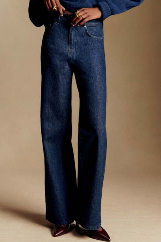 New 70'S Trousers Indigo Blue