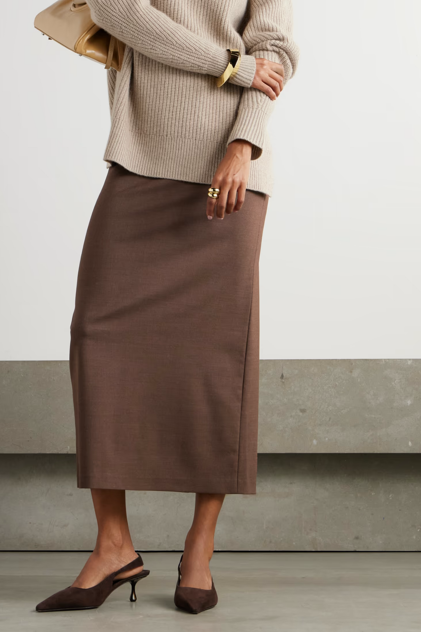 Samos Wool Blend Skirt