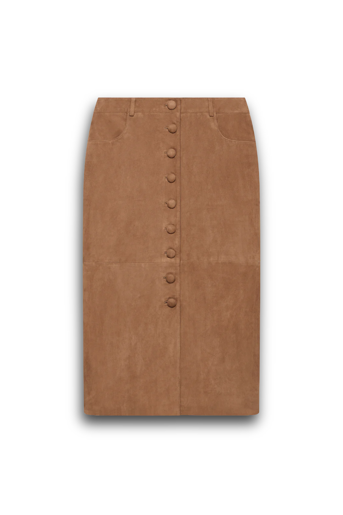 Tan Suede Mini Skirt