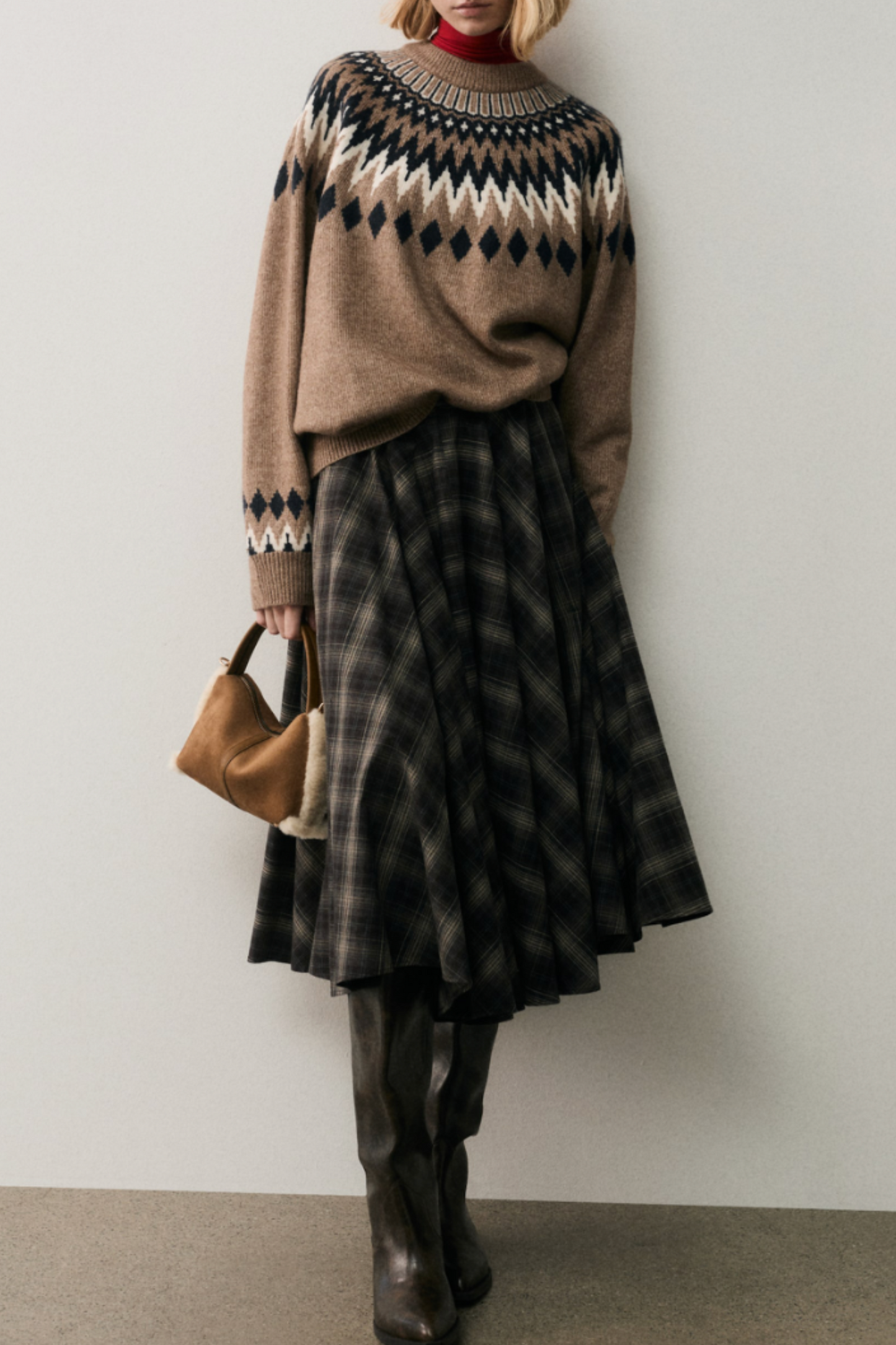 Jacquard-Knit Jumper