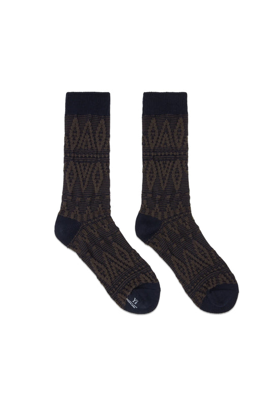Brown Nordic Socks