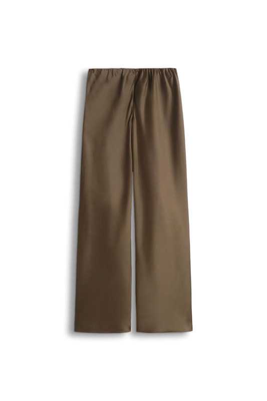 Satin Wide-leg Trousers