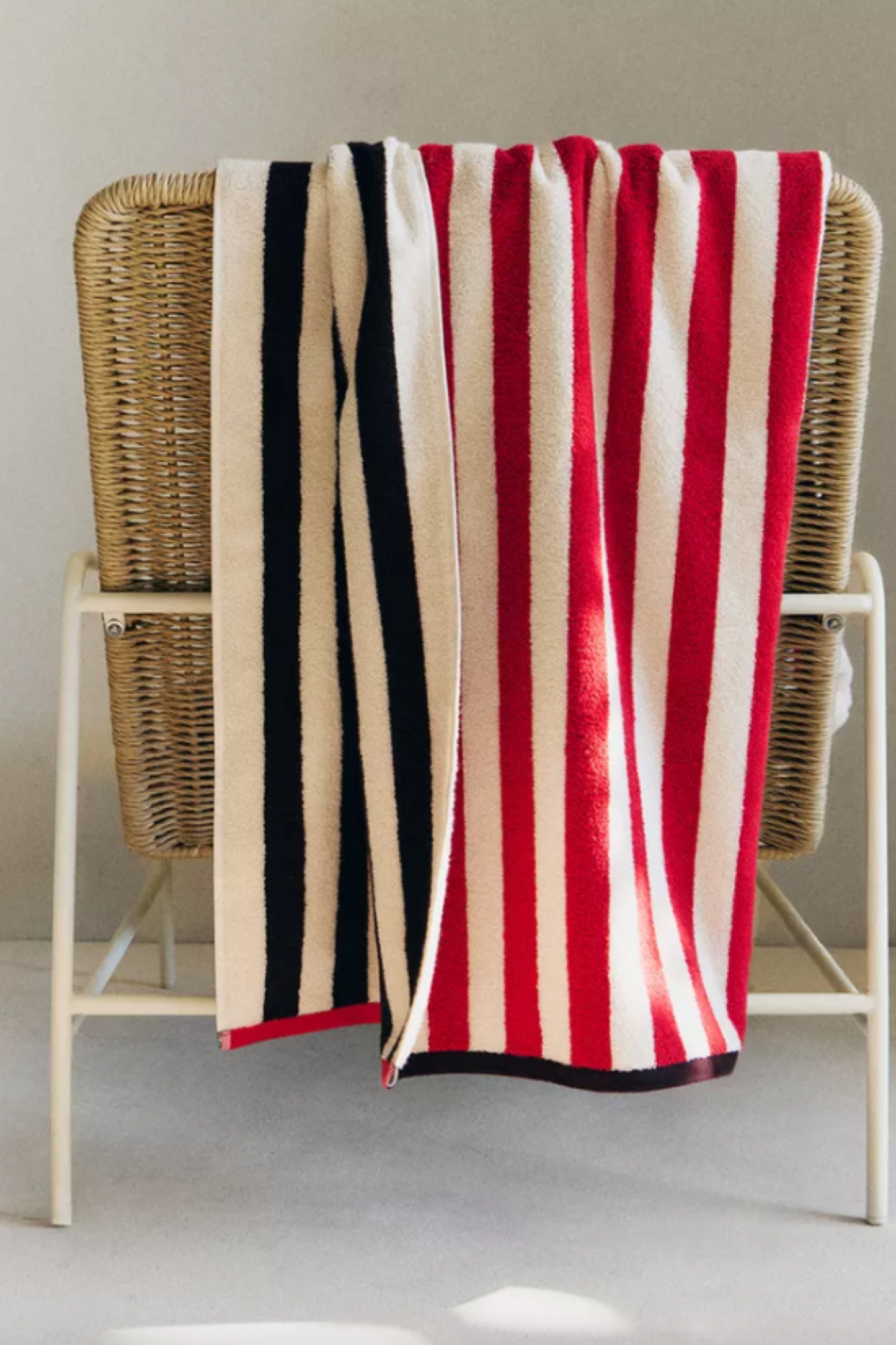 Reversible Striped Beach Towel