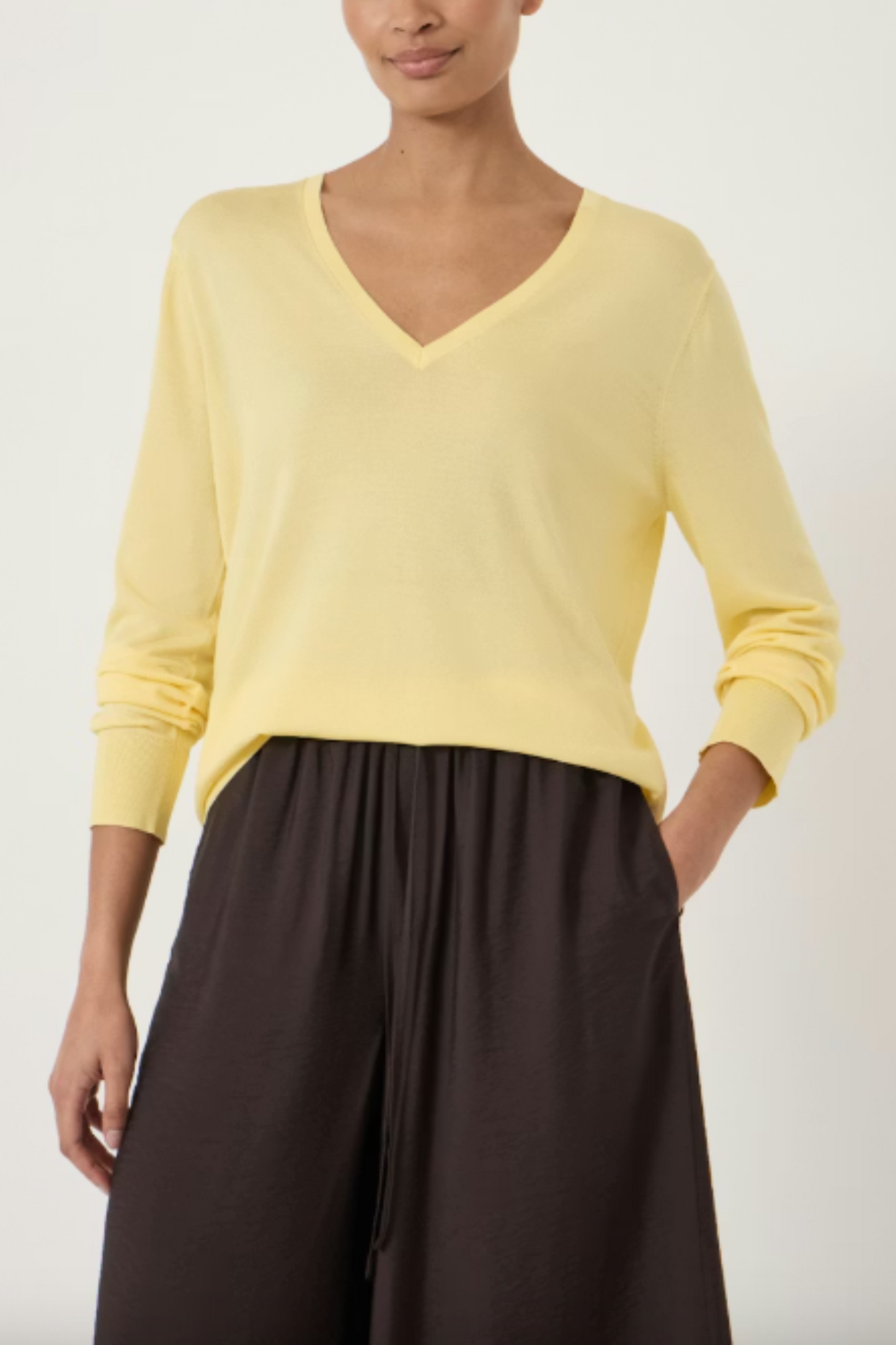 Relaxed Knitted Long Sleeve Top
