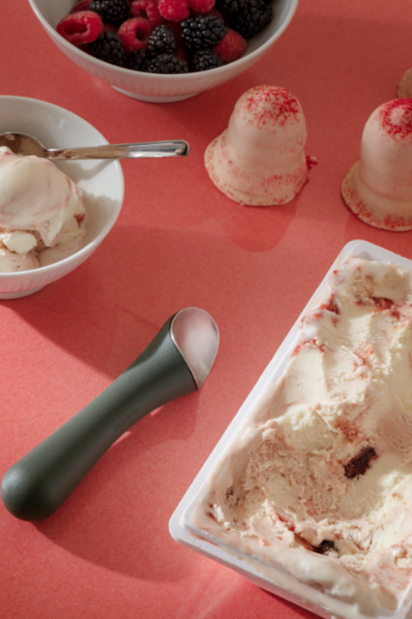 Green Tools Ice Cream Spoon Green