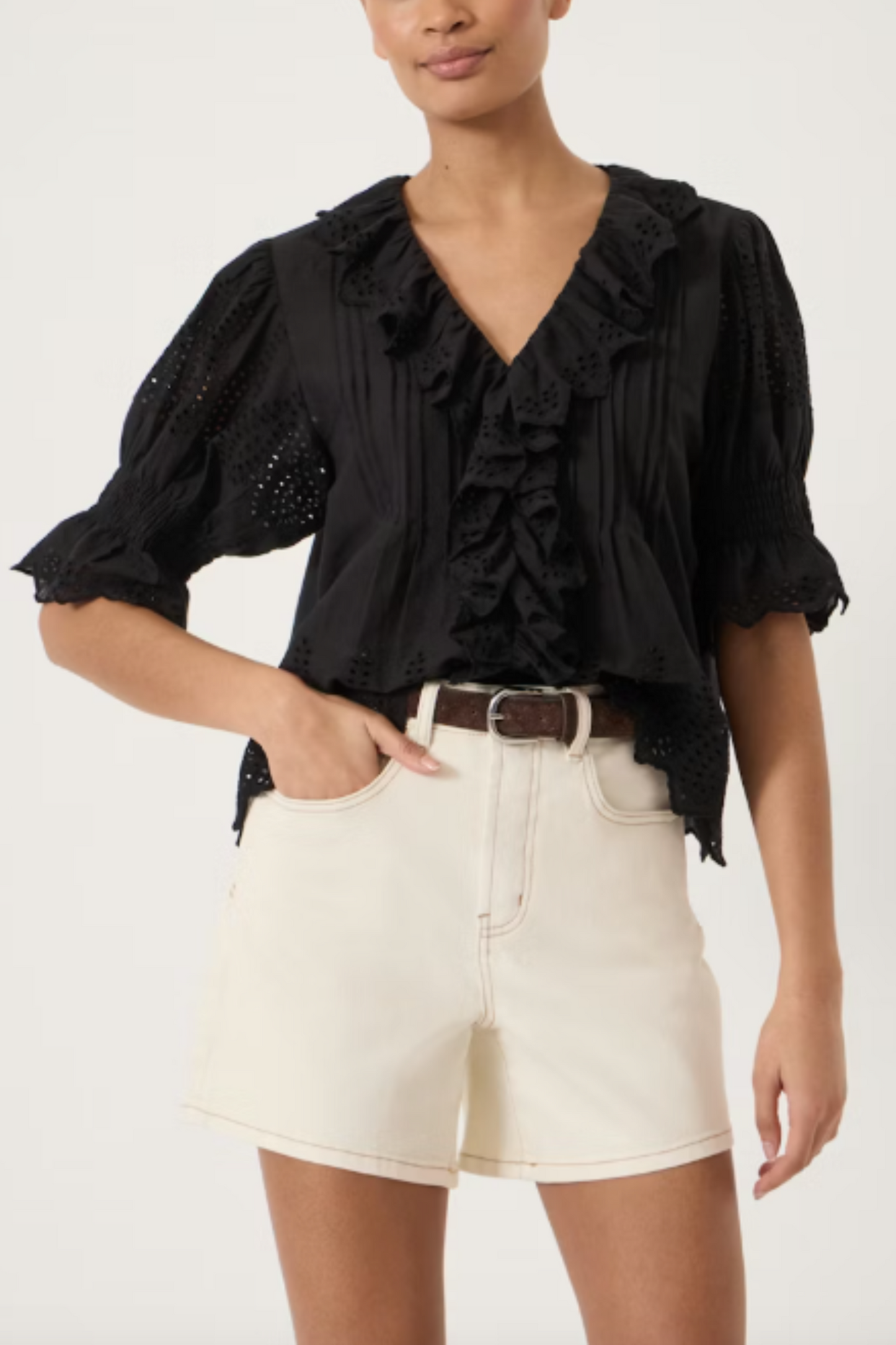 Koa Cotton Broderie Blouse