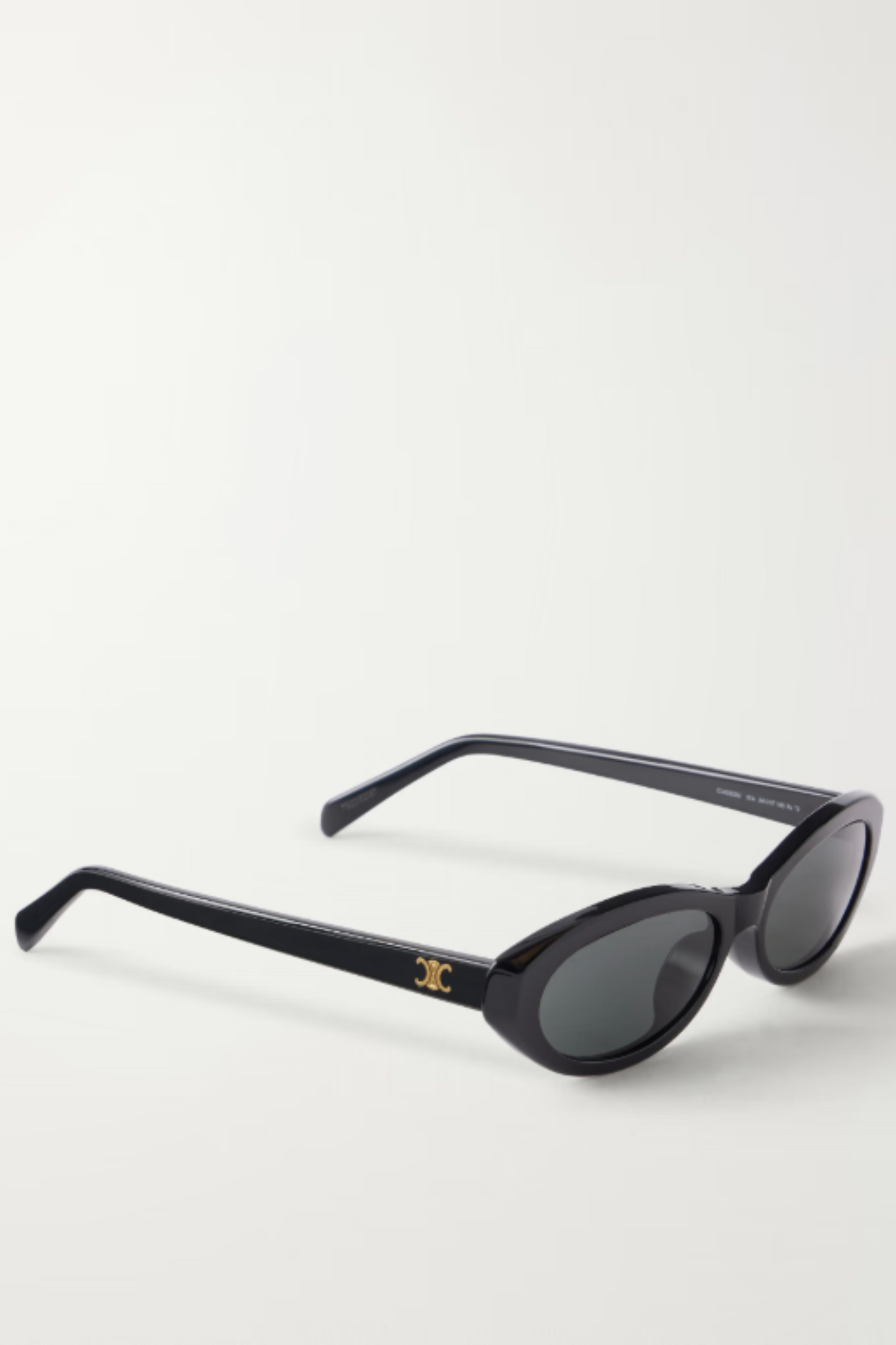 Triomphe Mini Oval-Frame Acetate Sunglasses