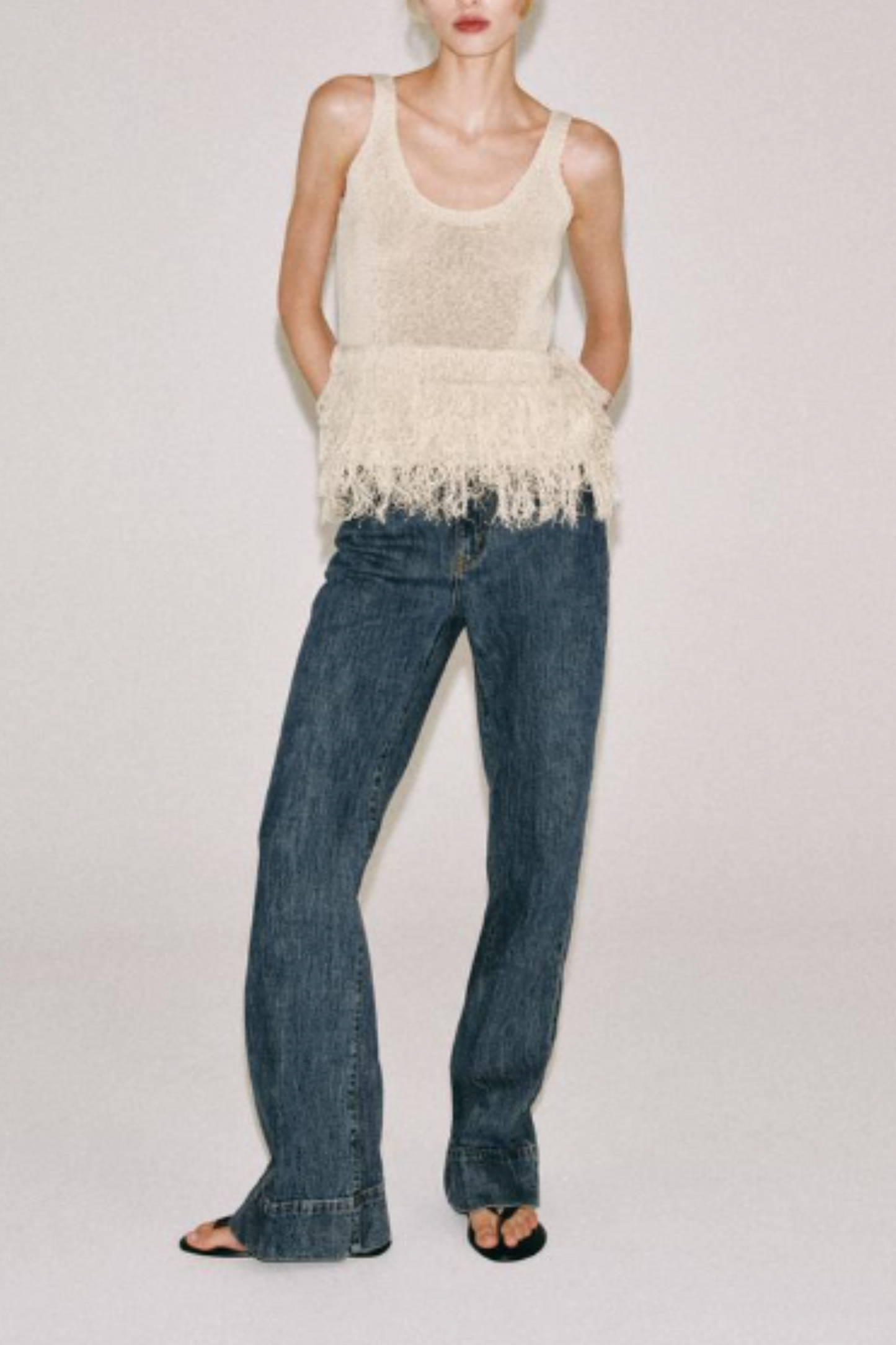 Fringe Knit Top