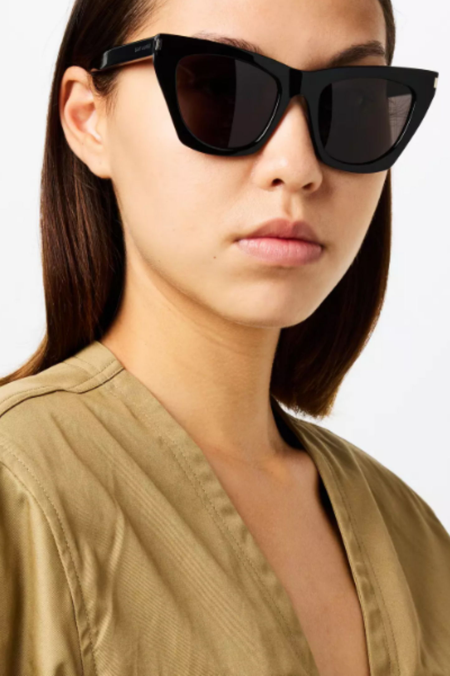 Saint Laurent SL 214 Kate Womens Cat-Eye Sunglasses