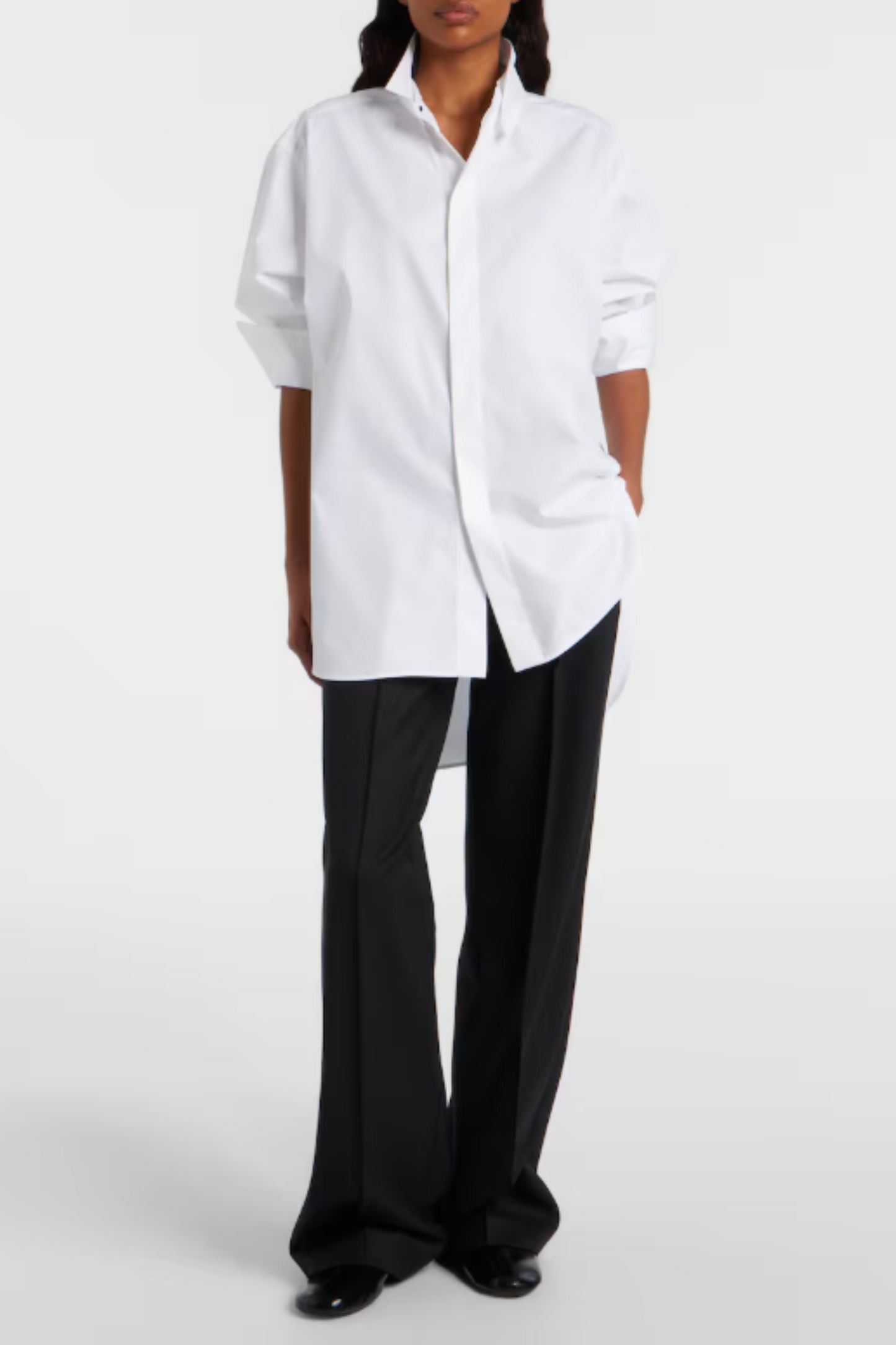 Oversized Cotton-blend Shirt