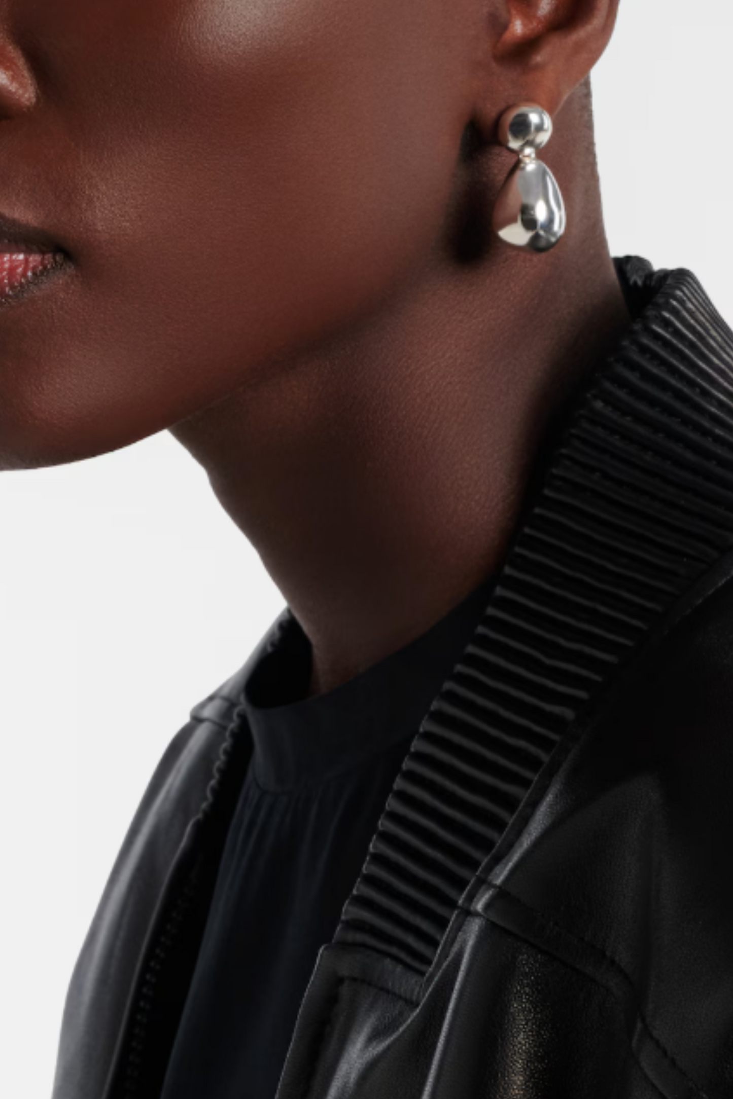 Double Ball sterling Silver Earrings