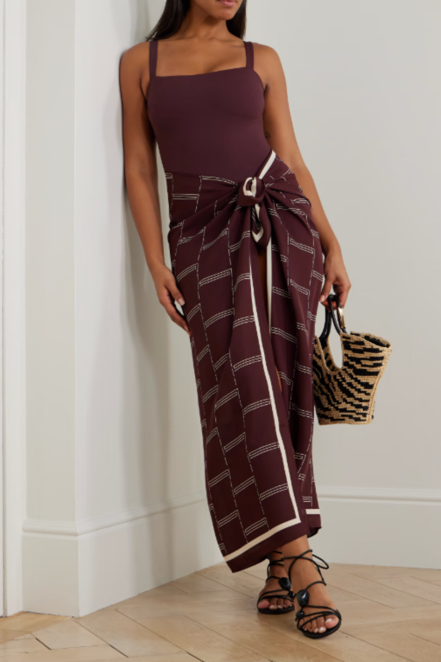Printed Silk-Georgette Pareo