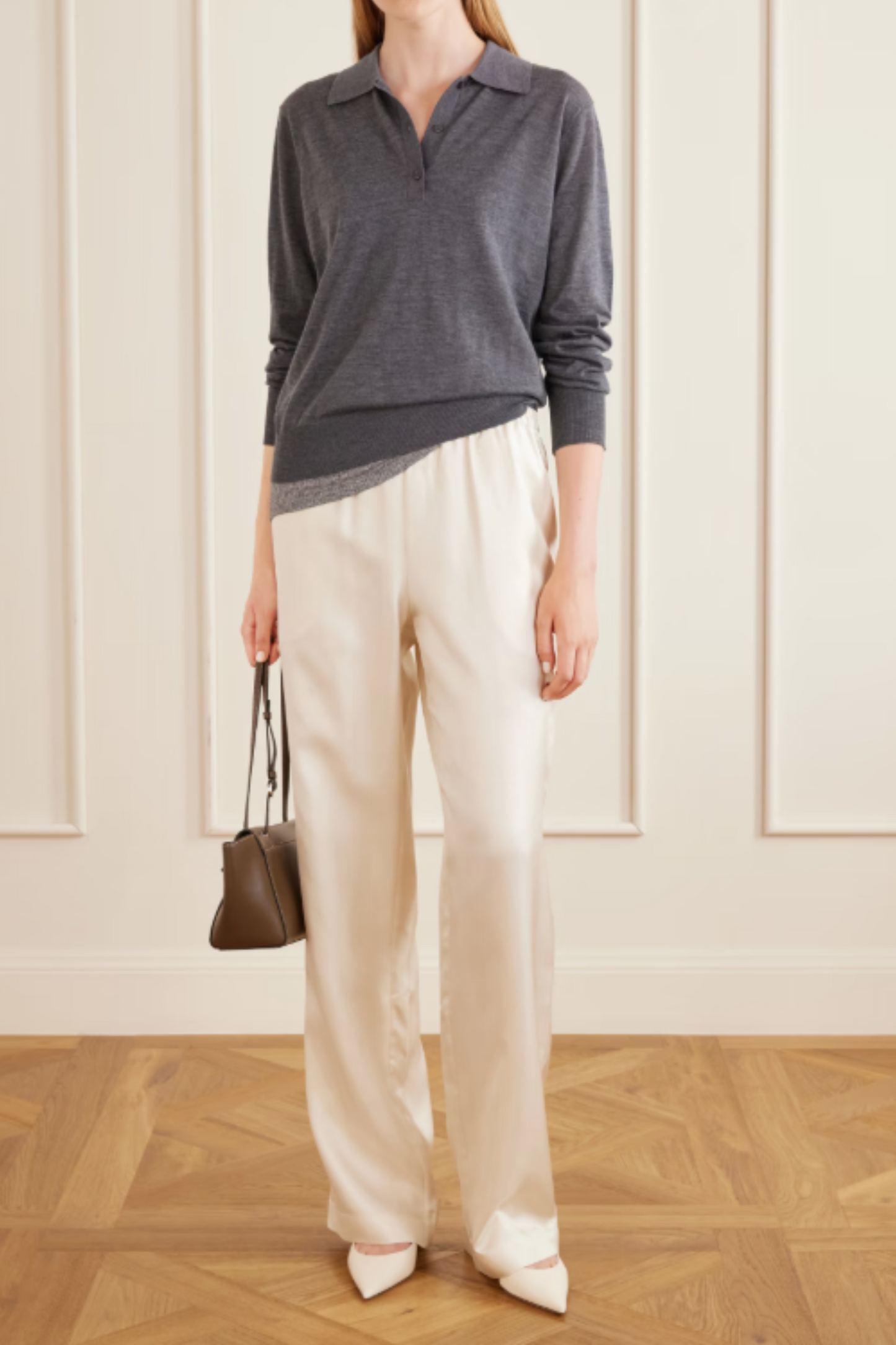 Miles Cashmere Polo Sweater
