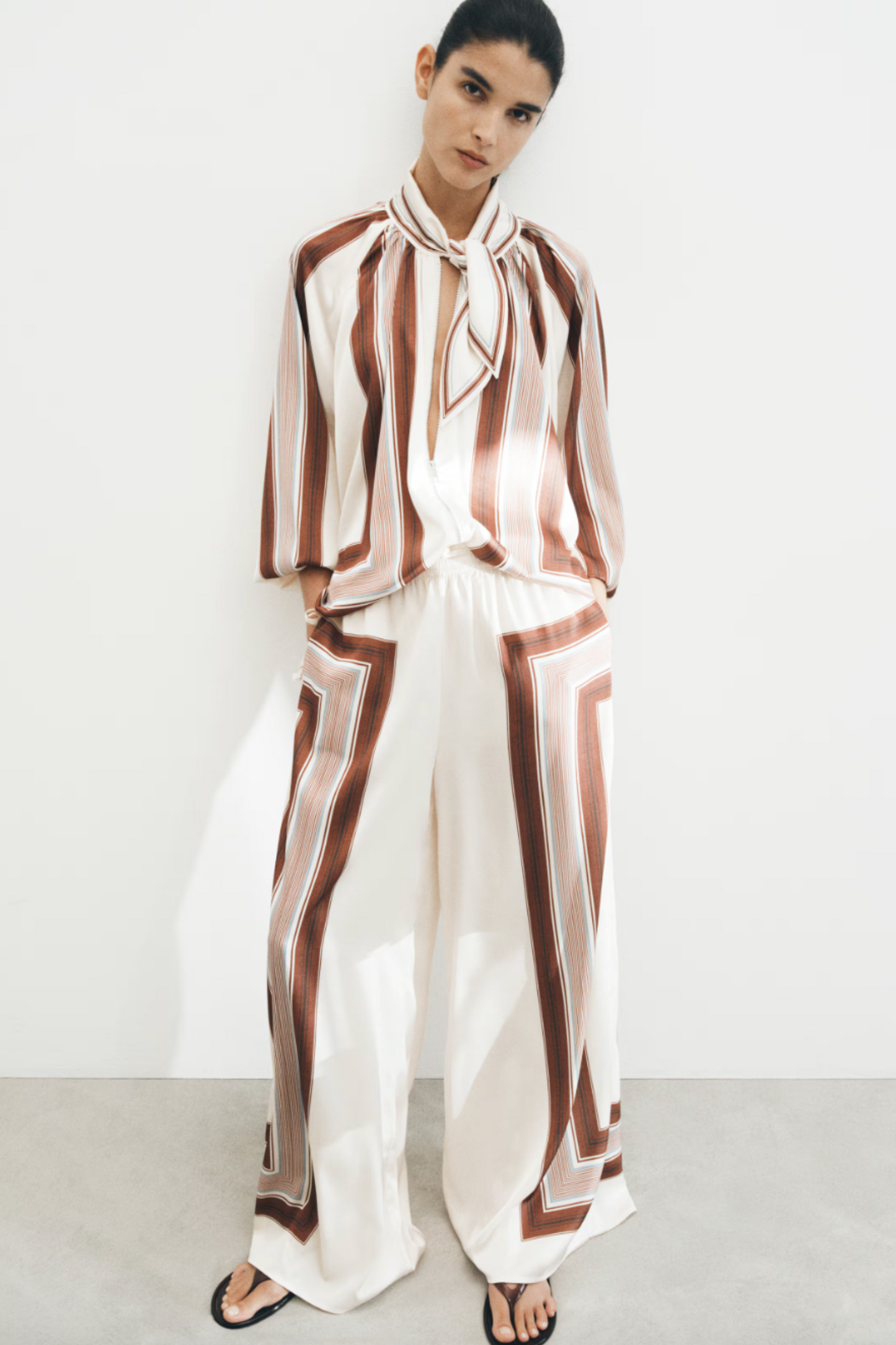 Satin Drawstring Trousers