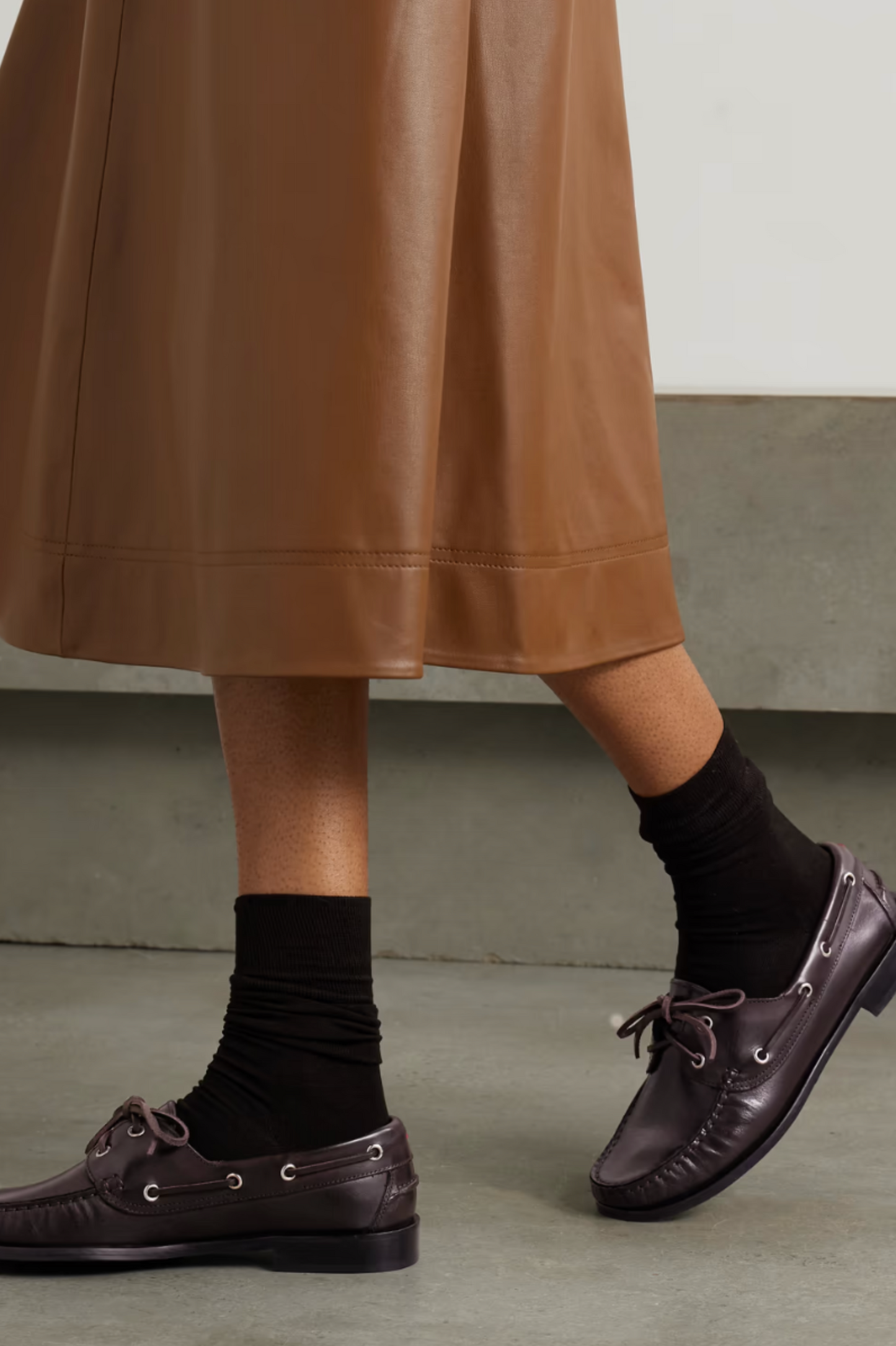 AEYDE Harris leather boat shoes