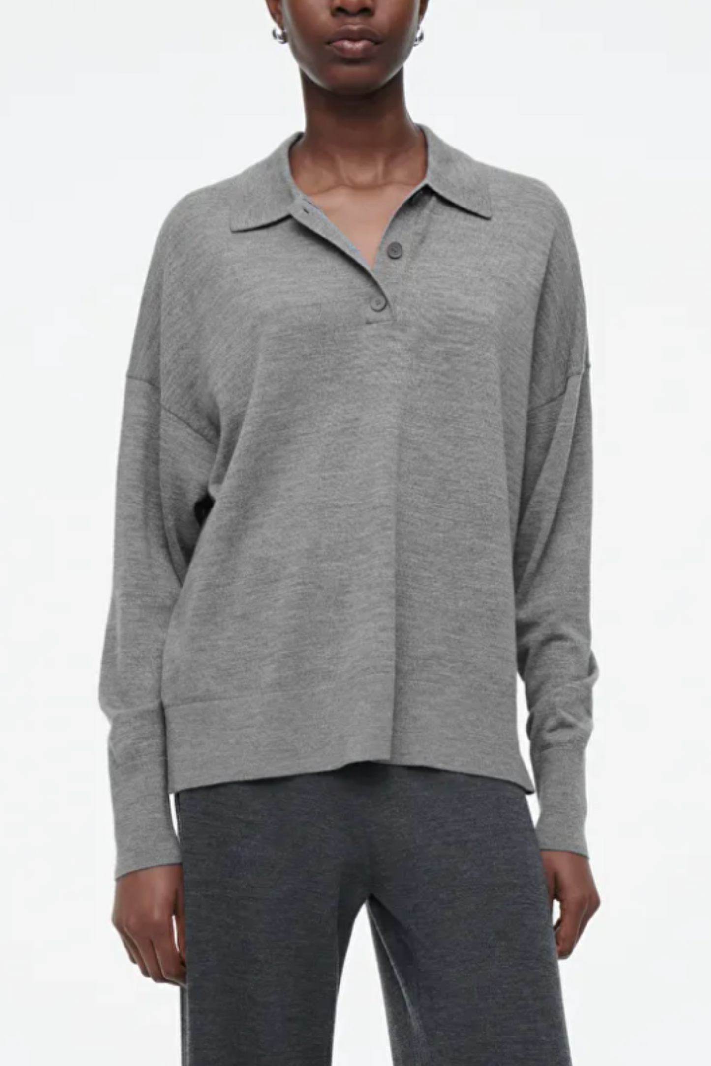 MERINO WOOL POLO SHIRT