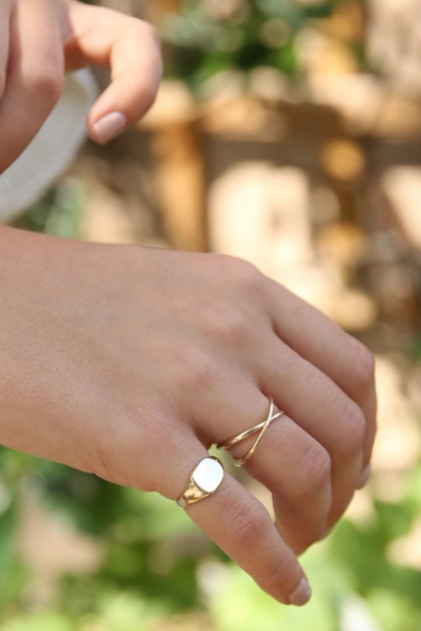 Cushion Pinky Signet Ring