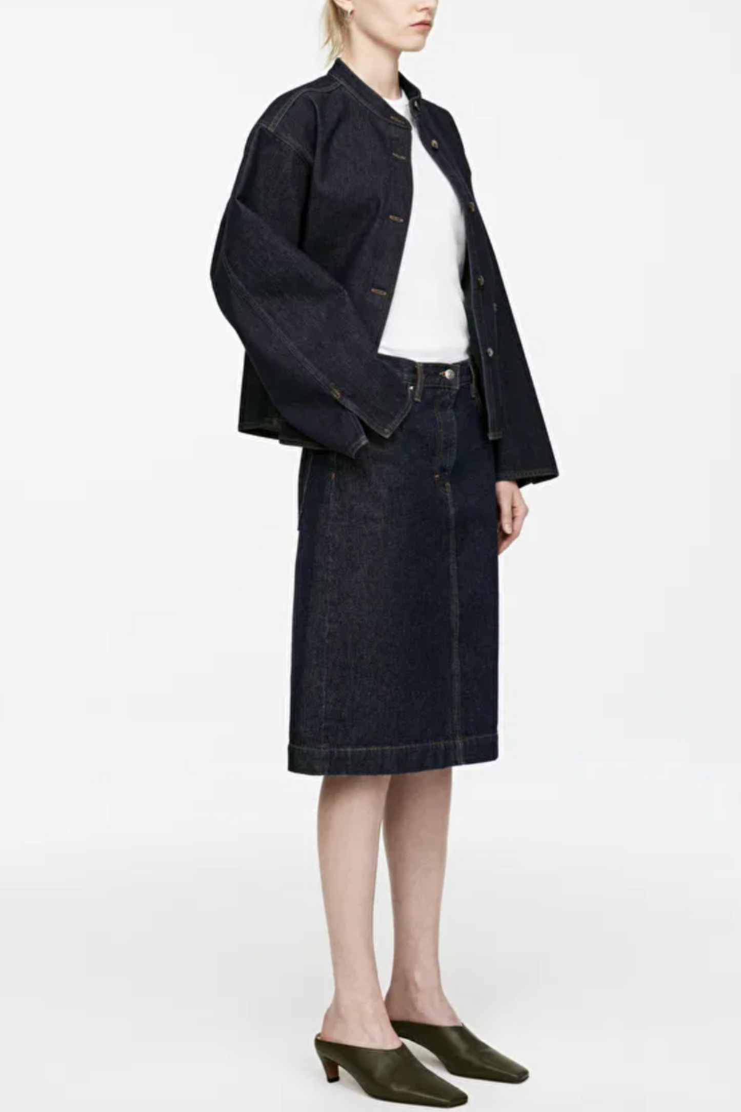 Midi Denim Skirt