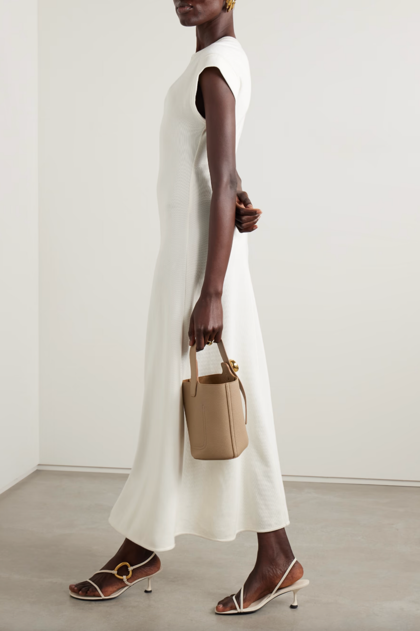 Melanie Ribbed Cotton-blend Maxi Dress