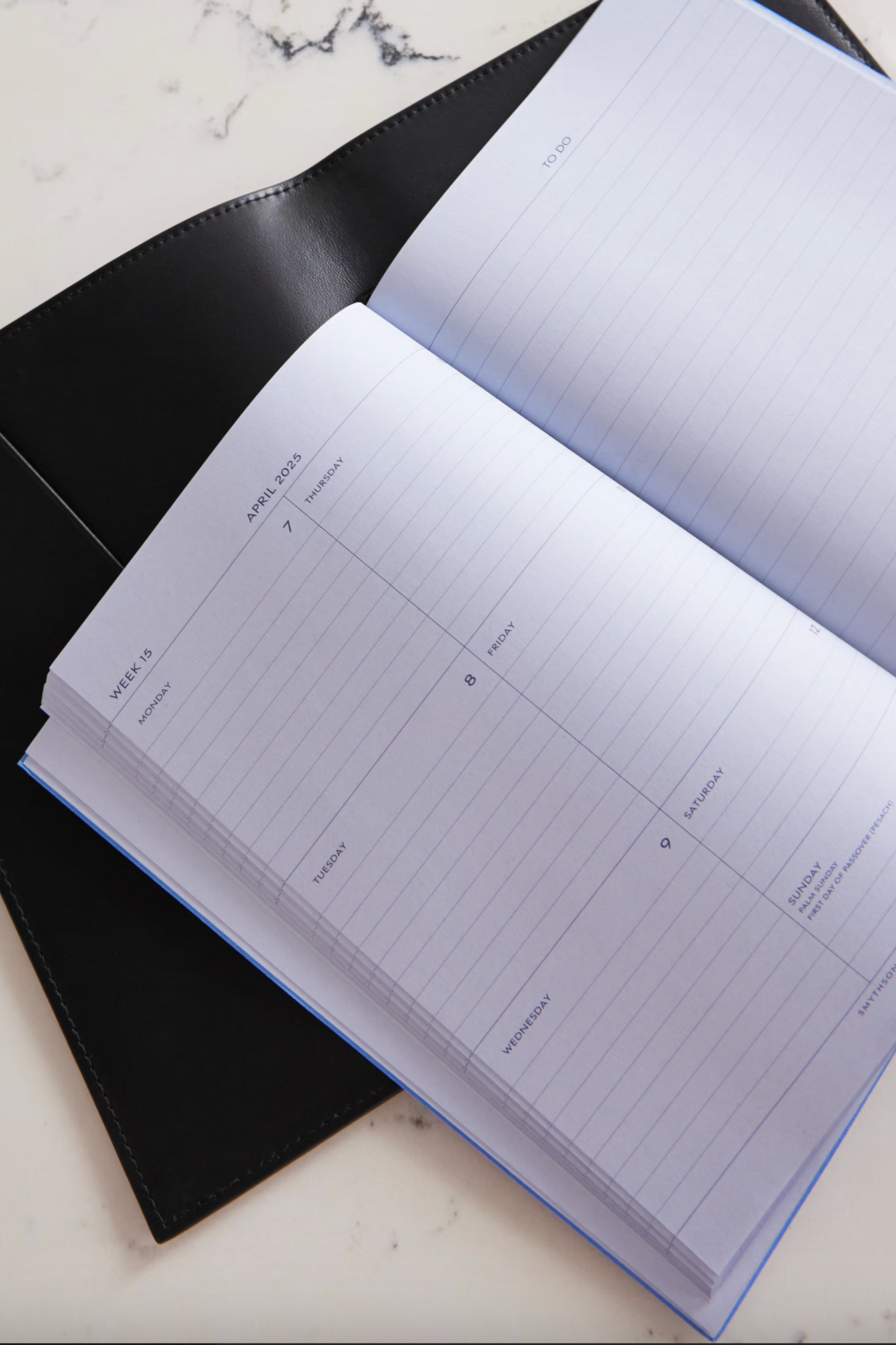 Evergreen Ludlow Refillable Textured-leather Notebook