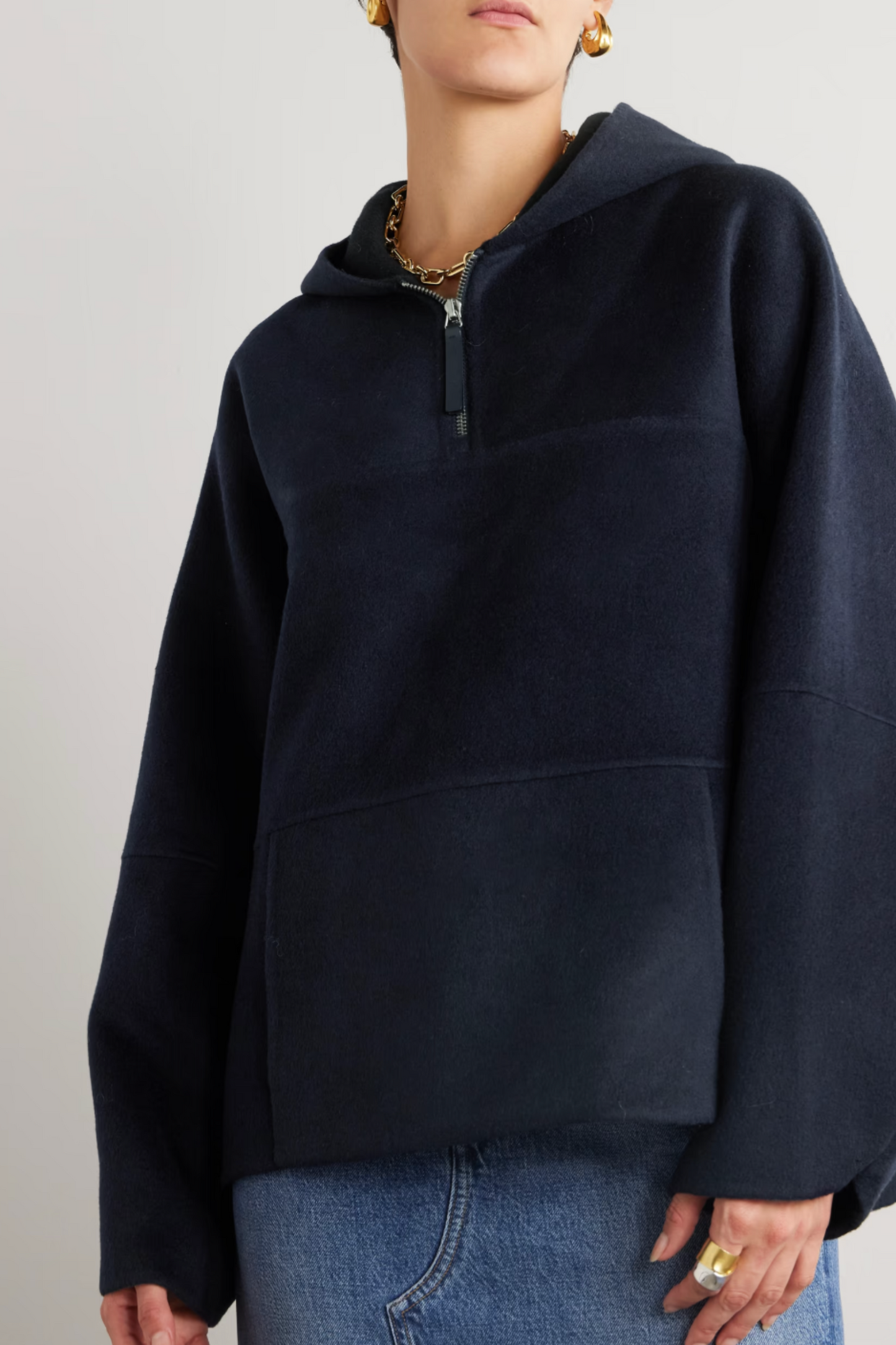Isaac Oversized Wool-blend Felt Hoodie