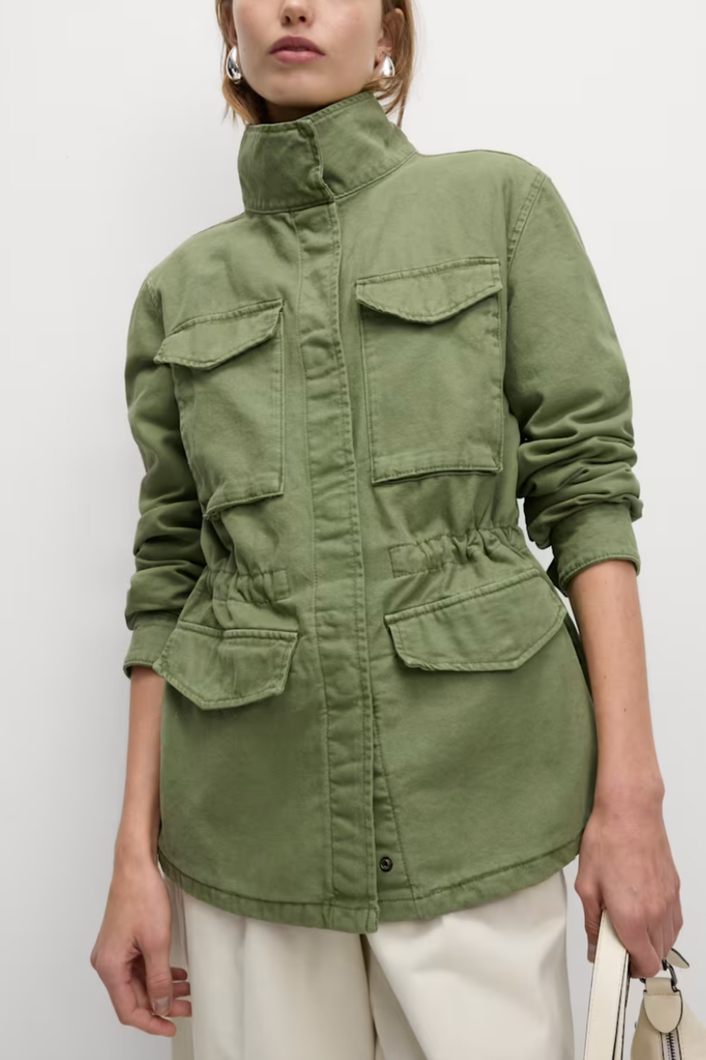 Pure Cotton Lightweight Utility Jacket