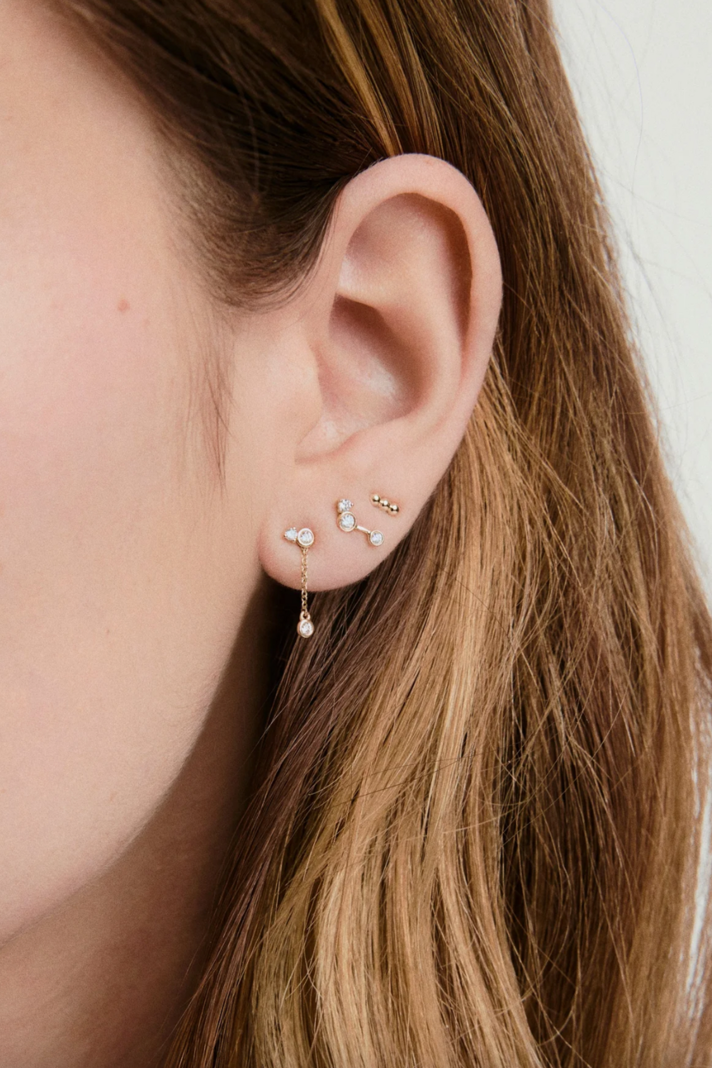 Celeste Lab-grown Diamond Chain Stud