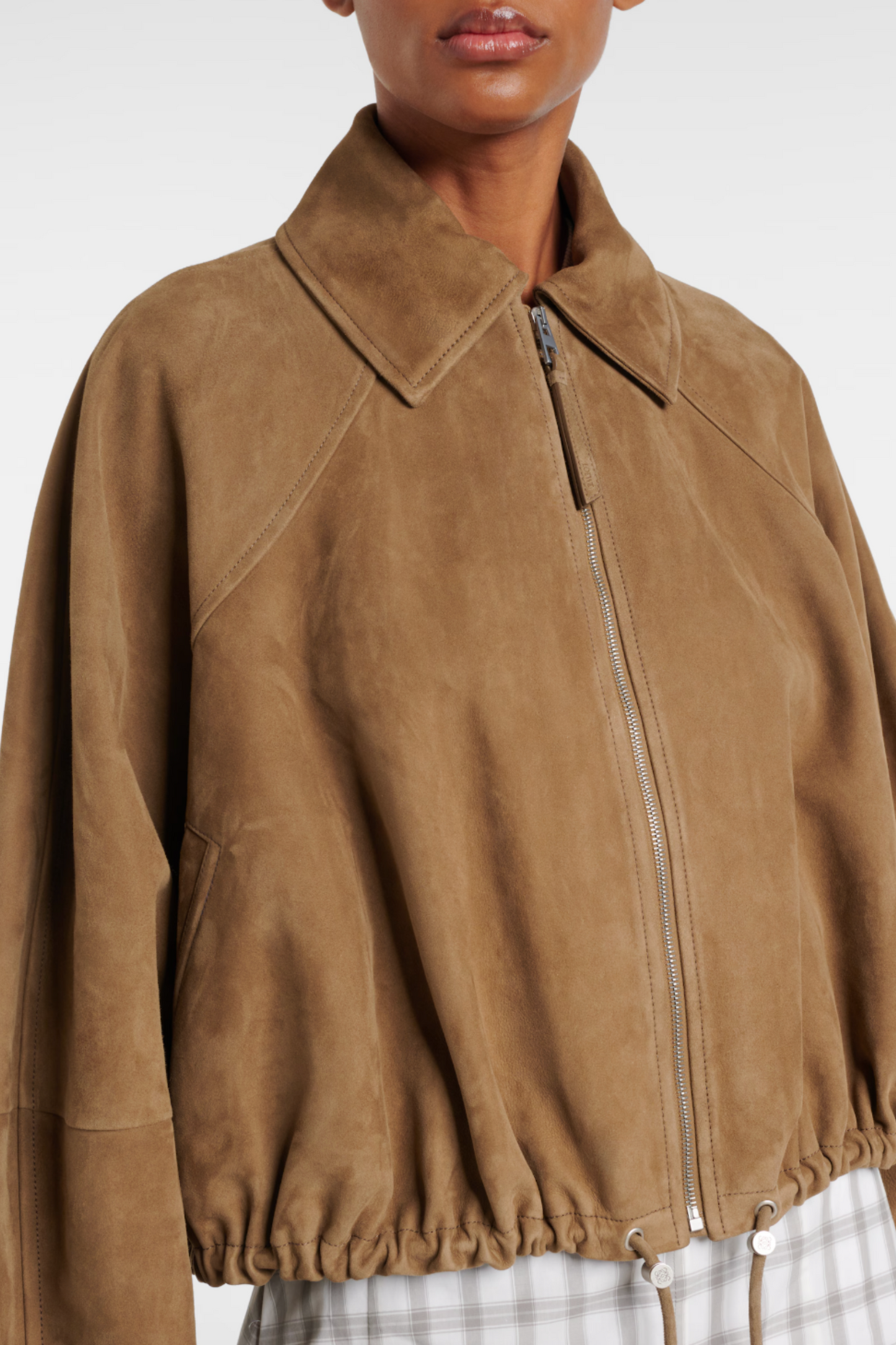 Suede Bomber Jacket