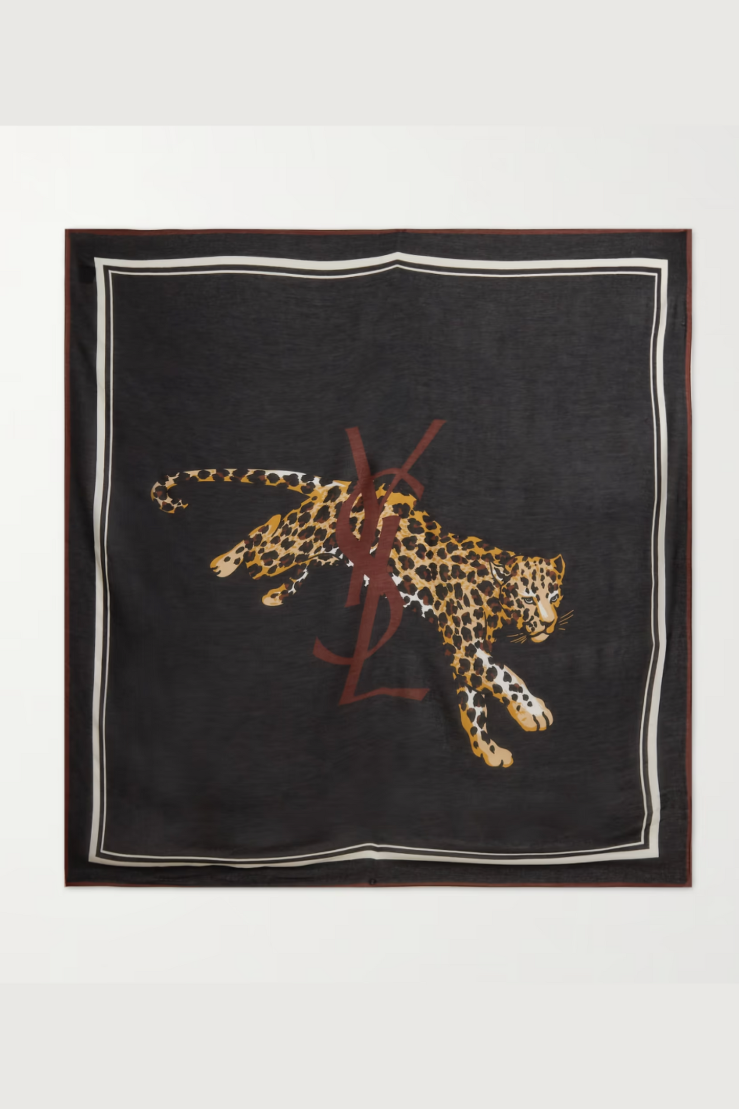 Printed Modal and Cashmere-blend Scarf