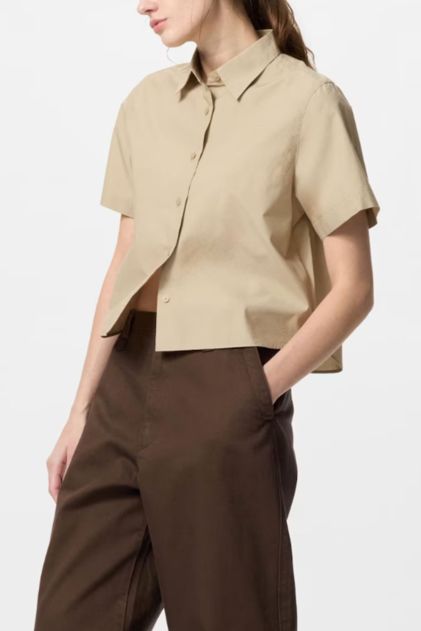 Cotton Short Length Shirt (Short Sleeve)