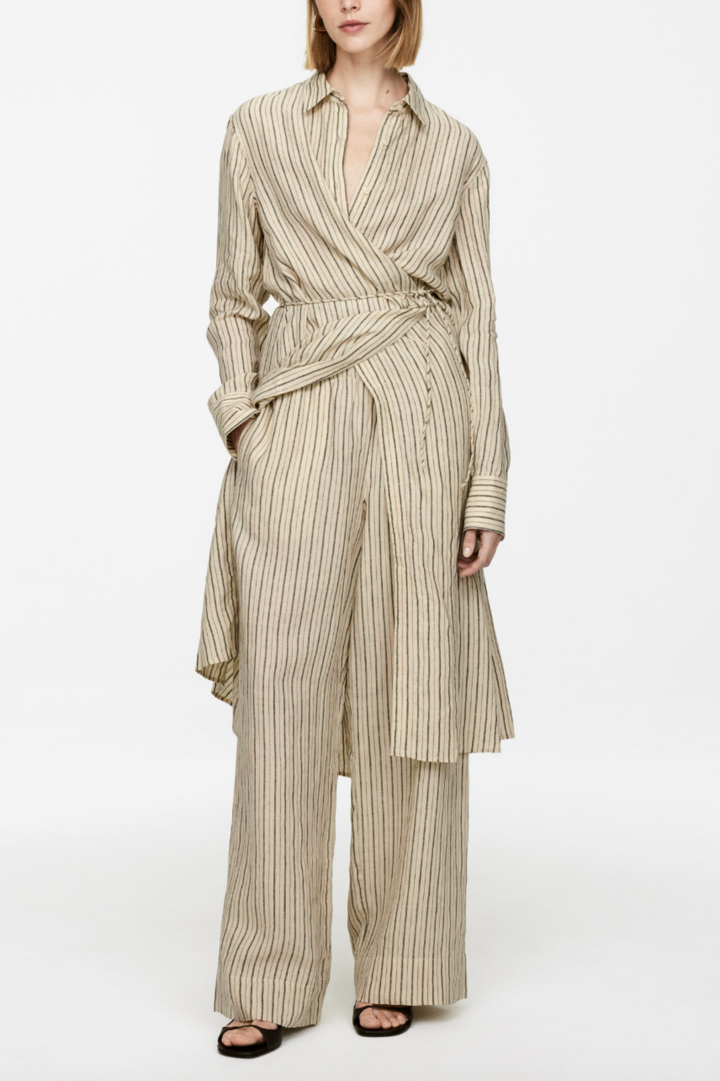 Linen Shirt and Trousers Set