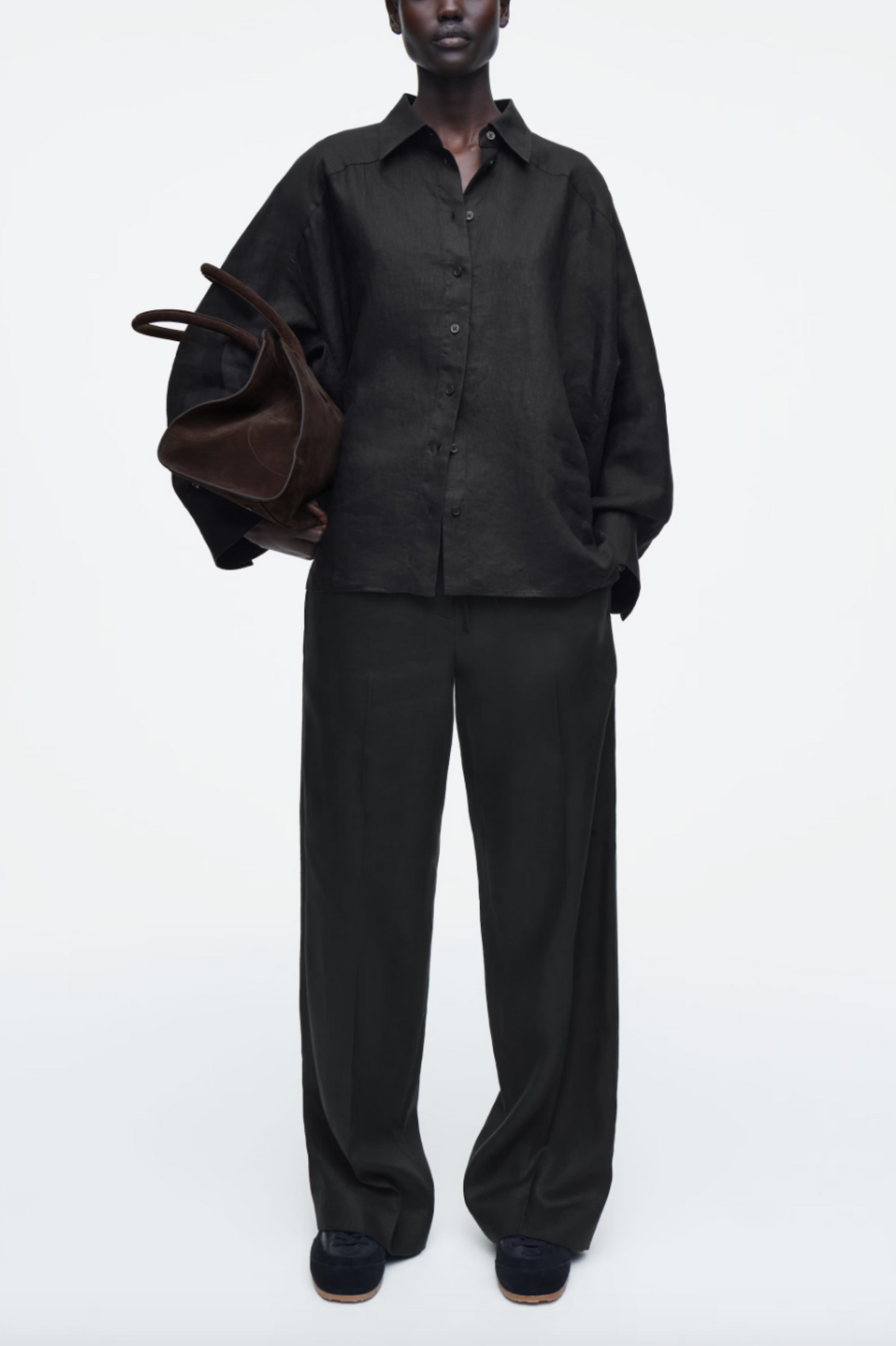 Boxy Linen Shirt and Relaxed Linen-blend Wide Trousers