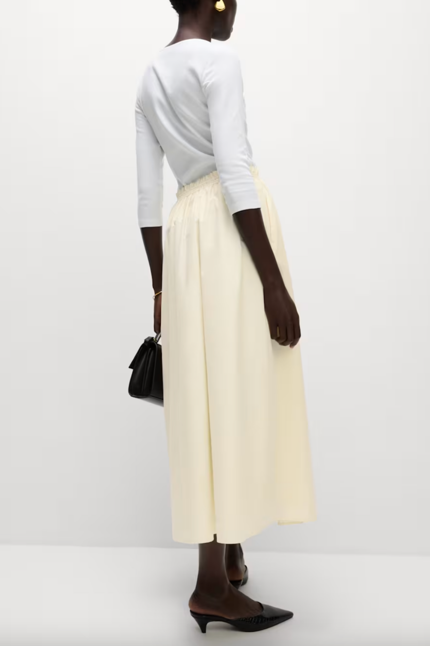 Pure Cotton Poplin A-line Skirt