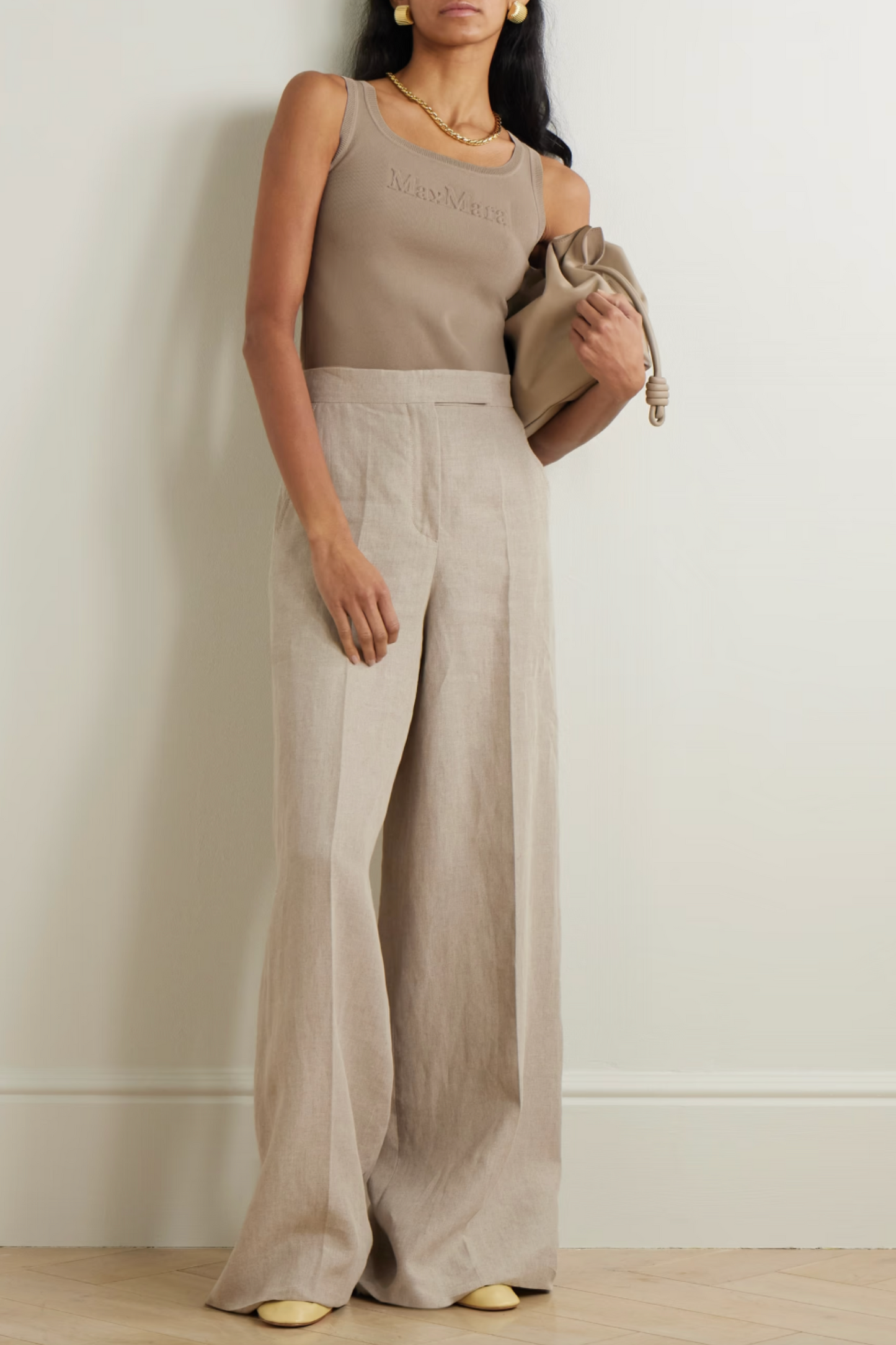 Linen Wide-leg Pants